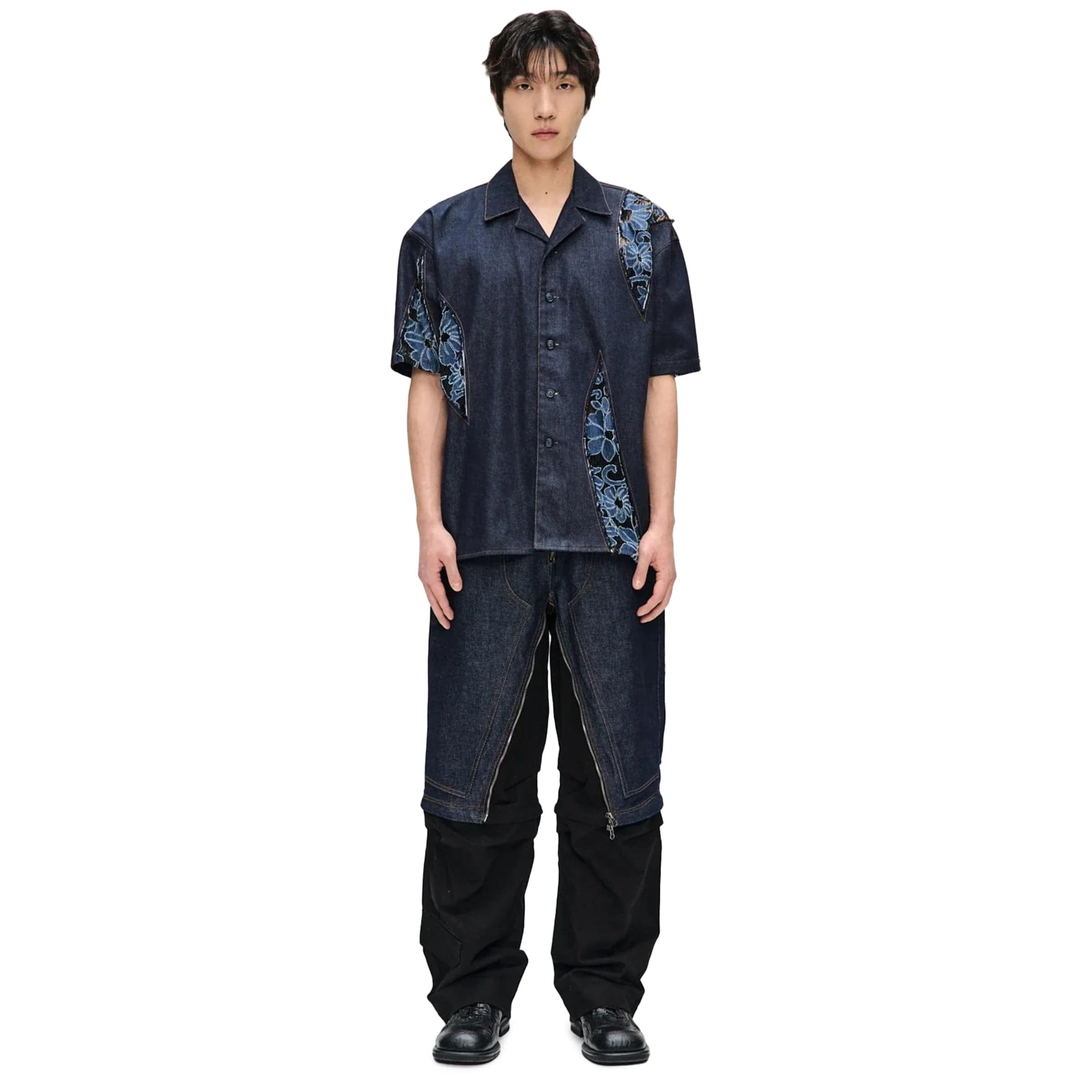 PATCHWORK OPEN COLLAR SHIRTS、mySite、zt4zffjzw