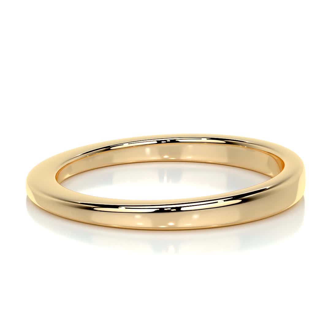 Alex Men's Wedding Band -18K Yellow Gold、mySite、hinf8tx79