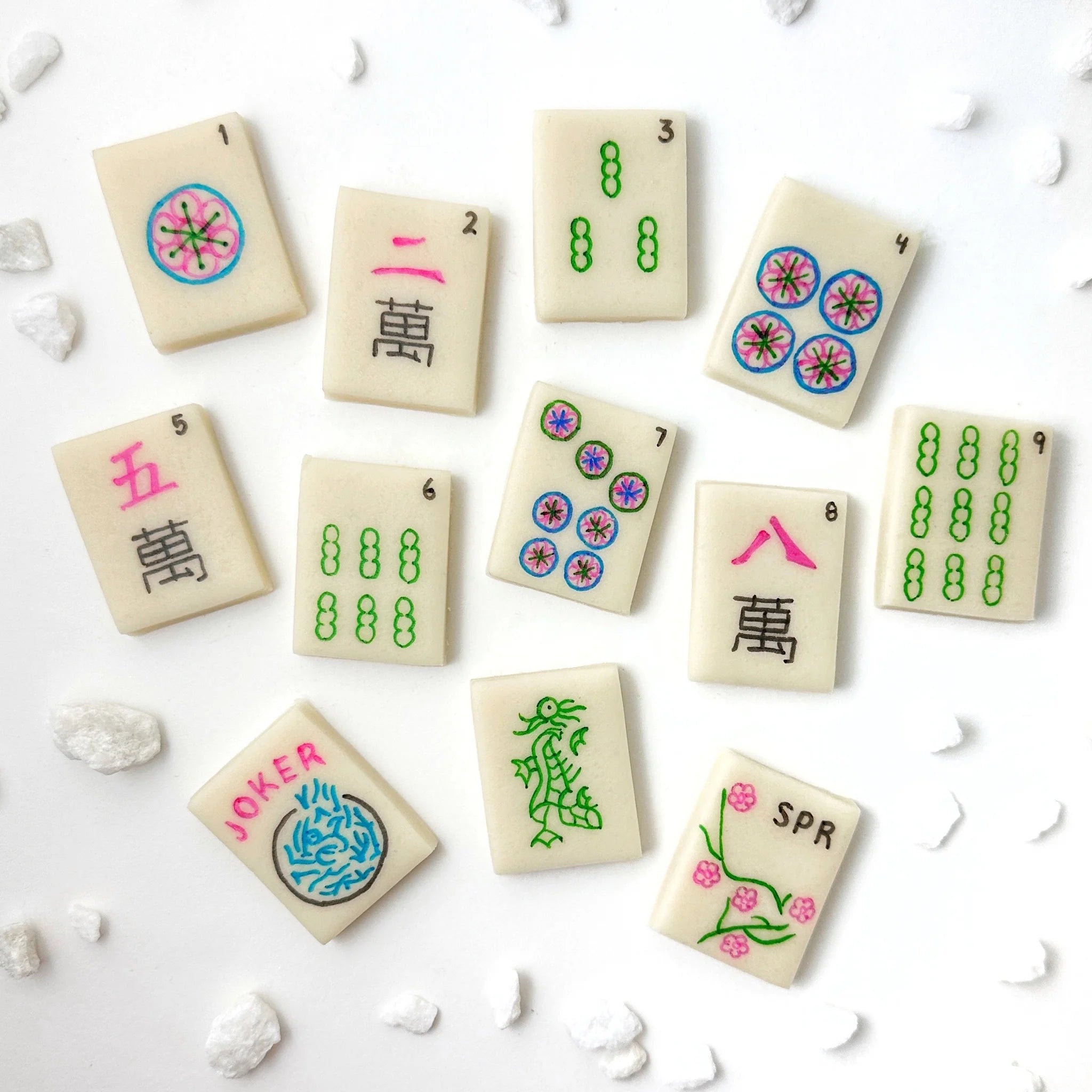  Marzipan Spring Mah Jong Tiles、mySite、elrpsem3k