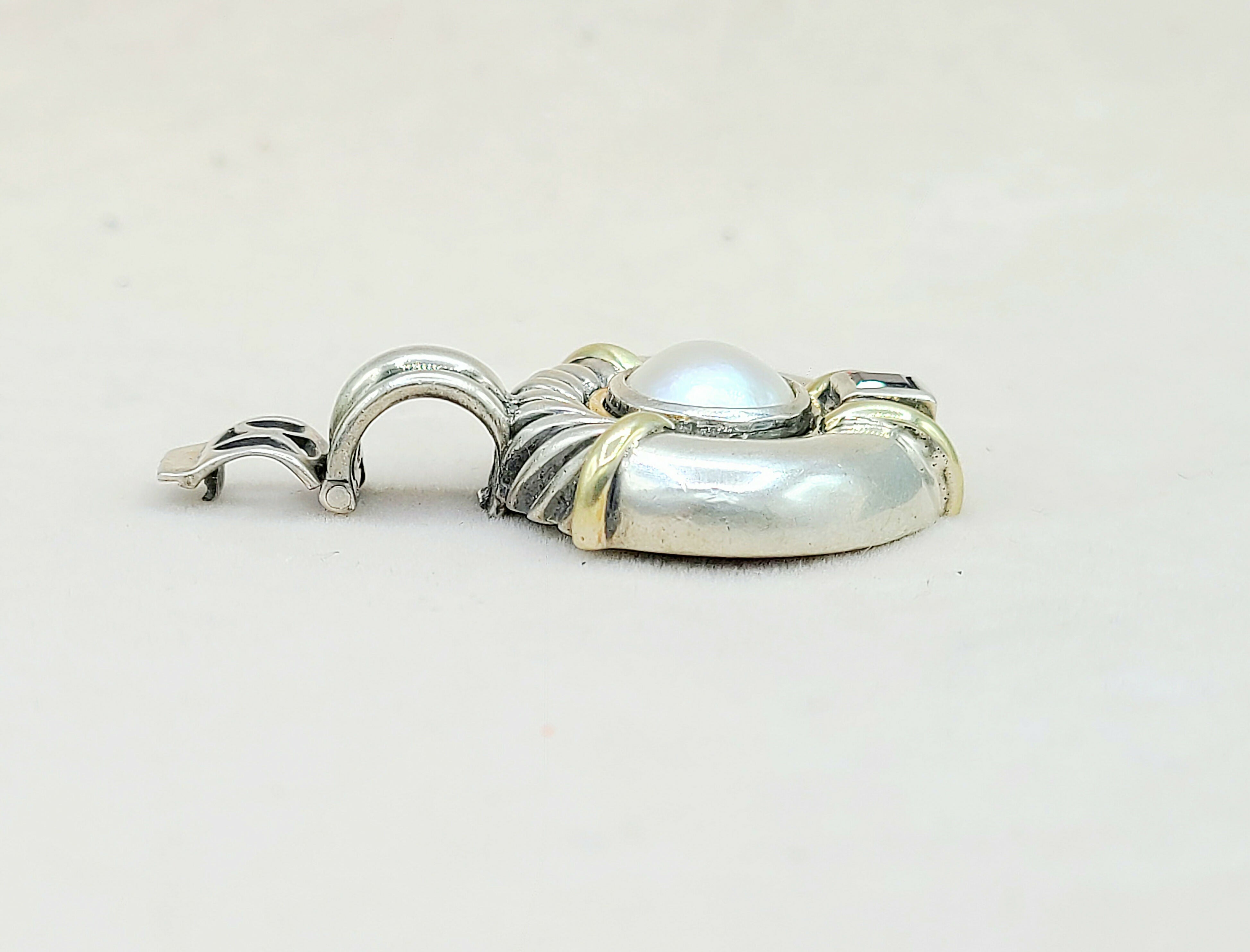 David Yurman Renaissance Pendant Large Pearl & Garnet、mySite、hinf8tx79