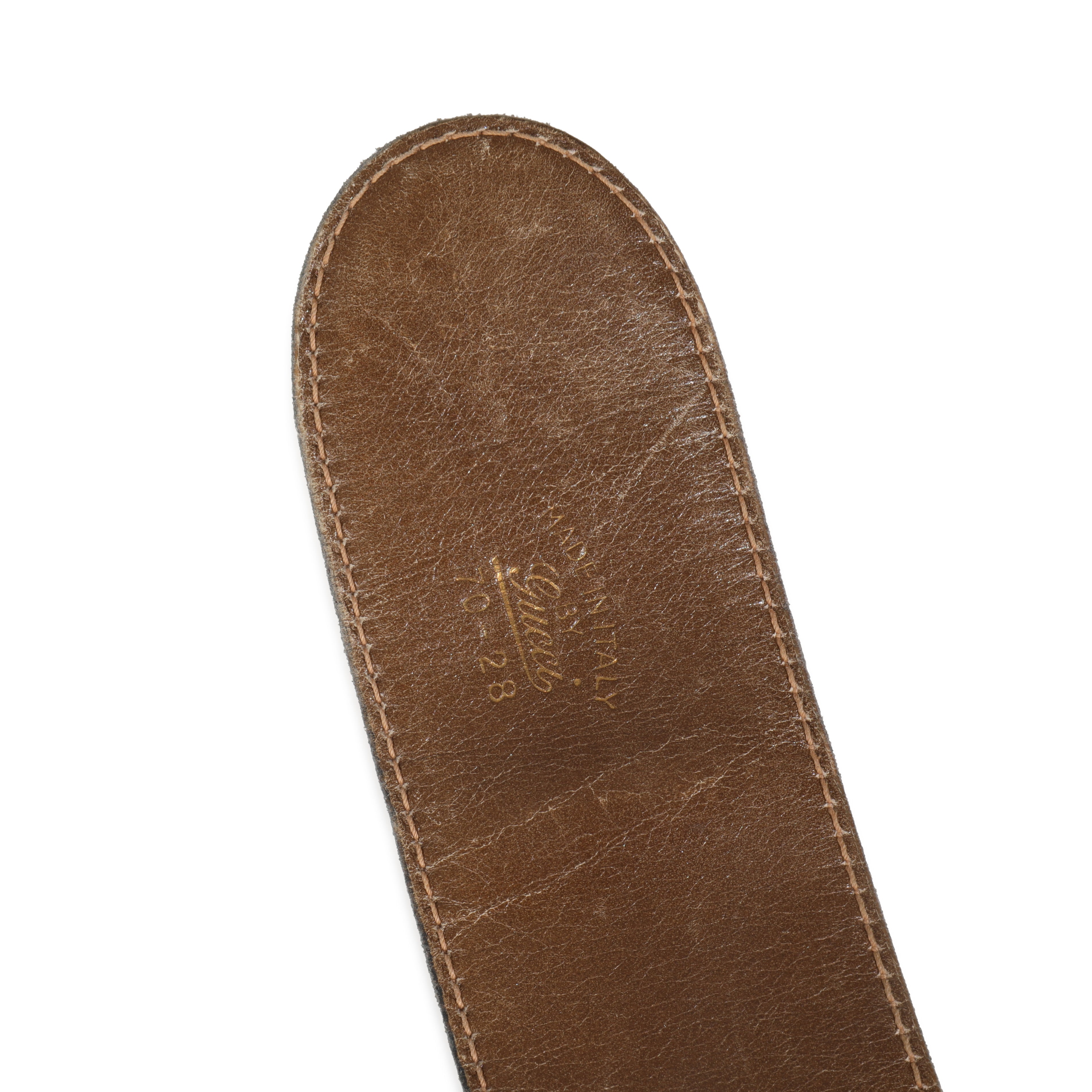 Vintage Brown Smooth Leather Interlocking G Belt 70/28、mySite、garagedoors4me