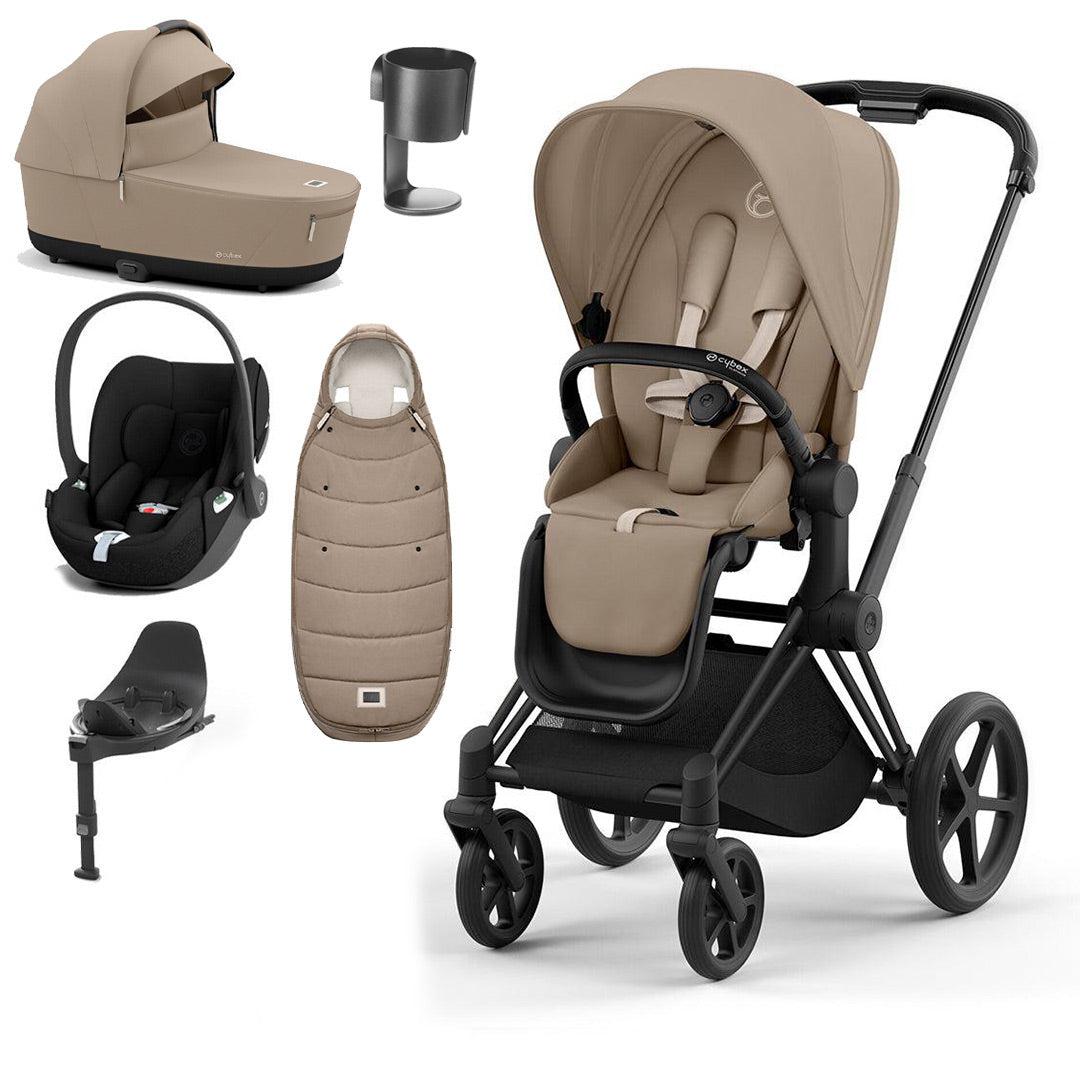  CYBEX Priam Cloud T Ultimate Travel System - Cozy Beige/Black、mySite、merchandisen