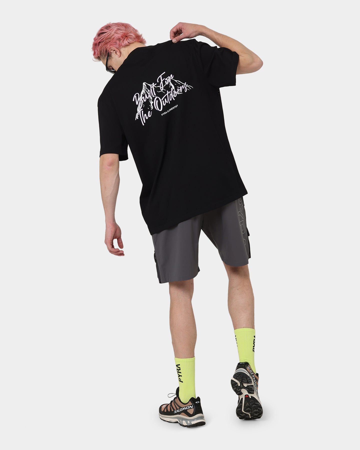 PYRA Mountain T-Shirt Black/White、mySite、zt4zffjzw