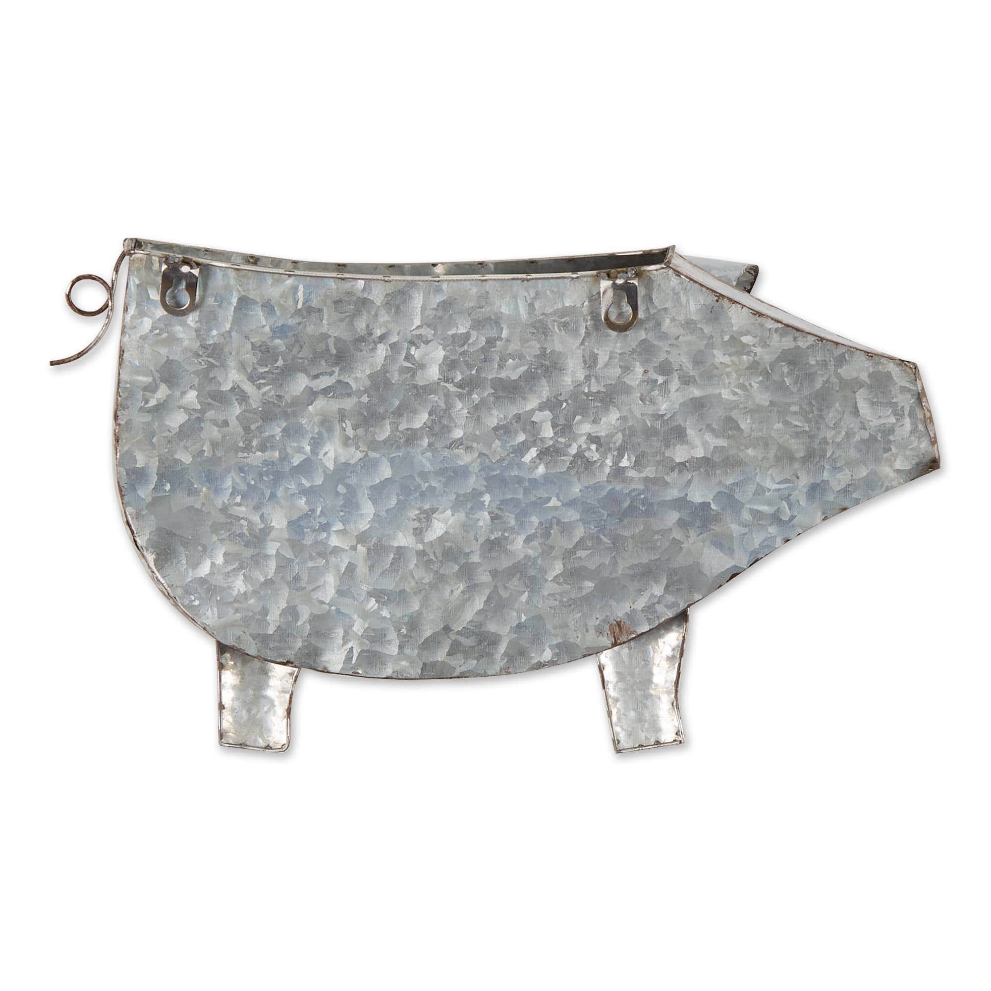 Pig Galvanized Wall Planter、mySite、g9winljtr