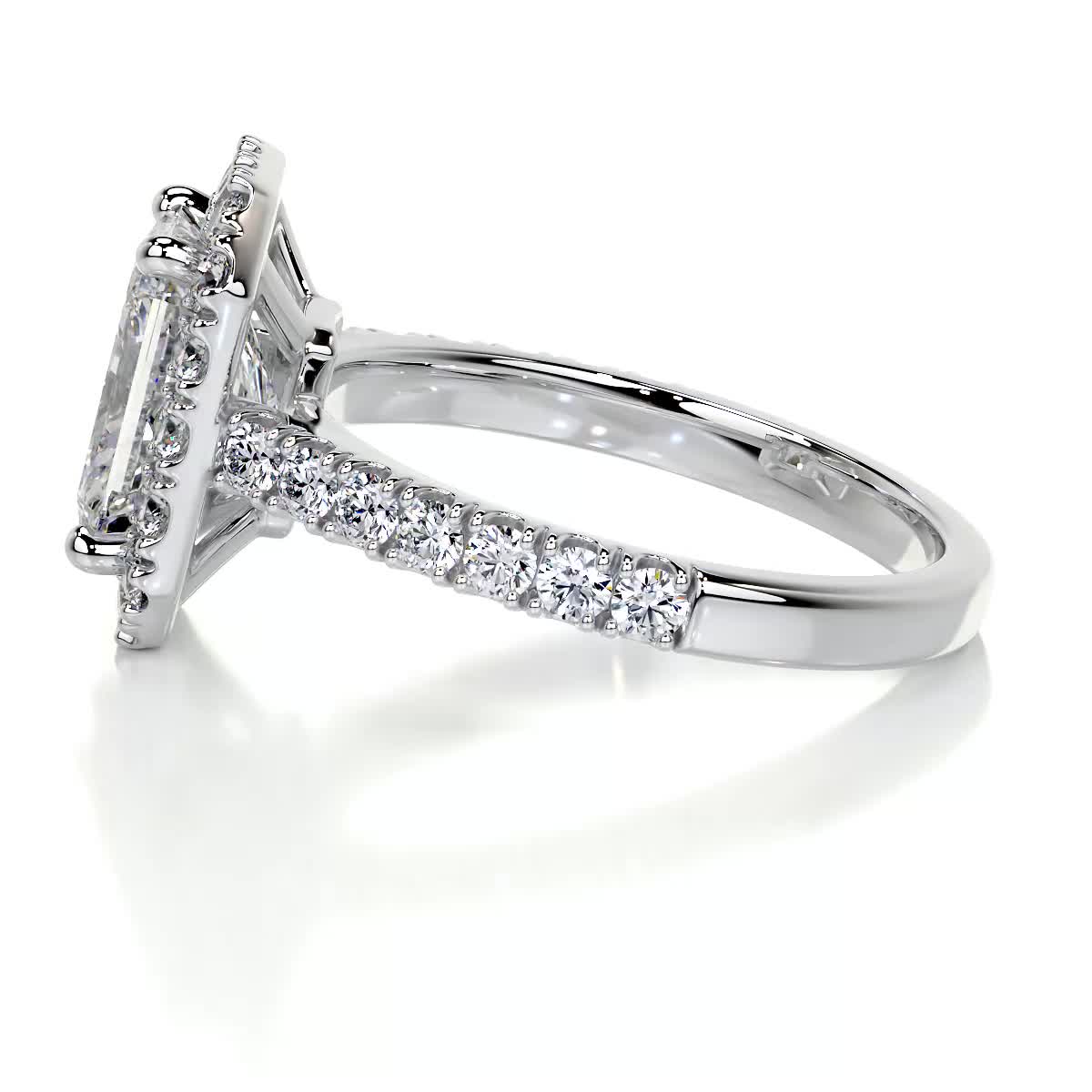 Andrea Moissanite & Diamond Ring -14K White Gold、mySite、hinf8tx79