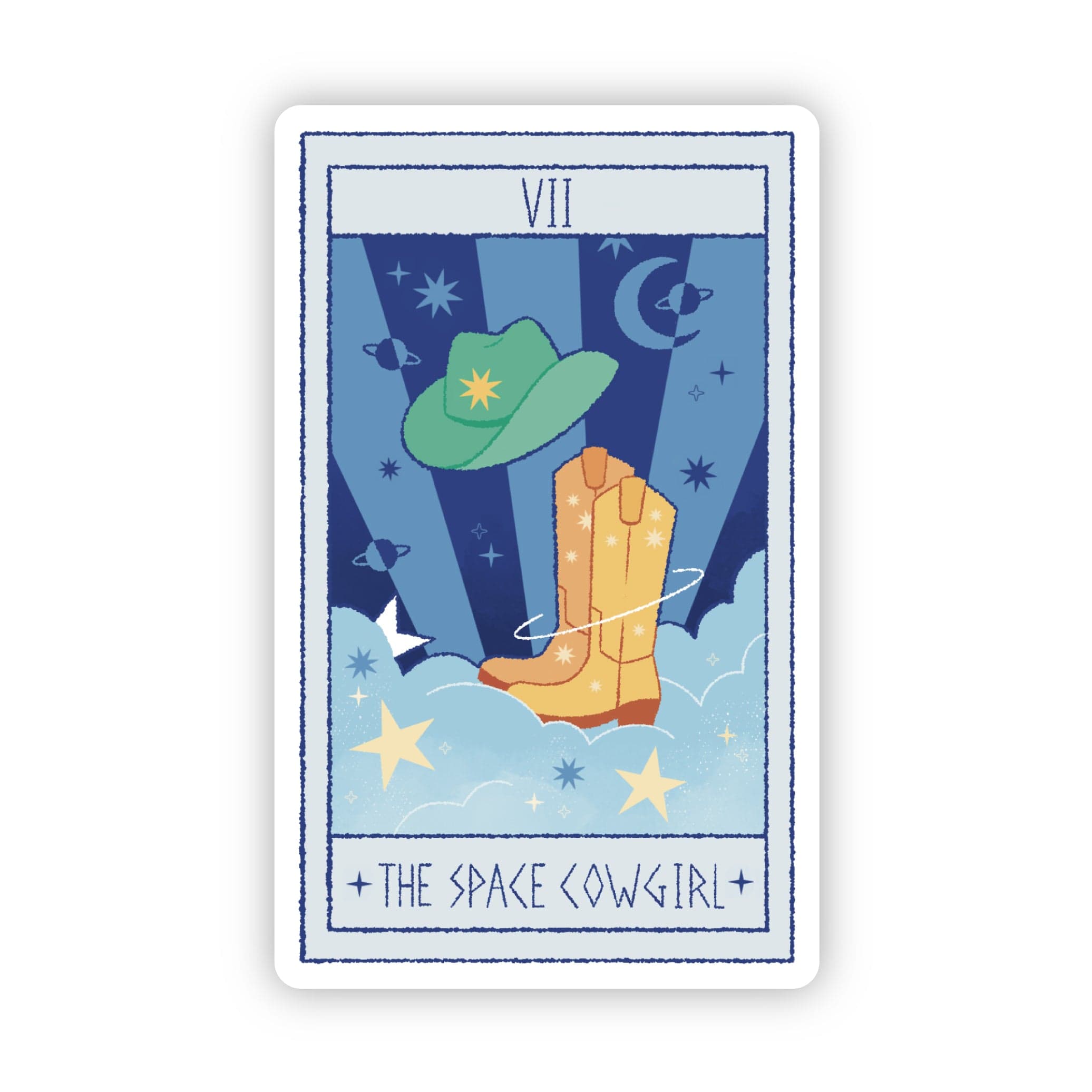  The Space Cowgirl Tarot Card Sticker、mySite、ghnorth