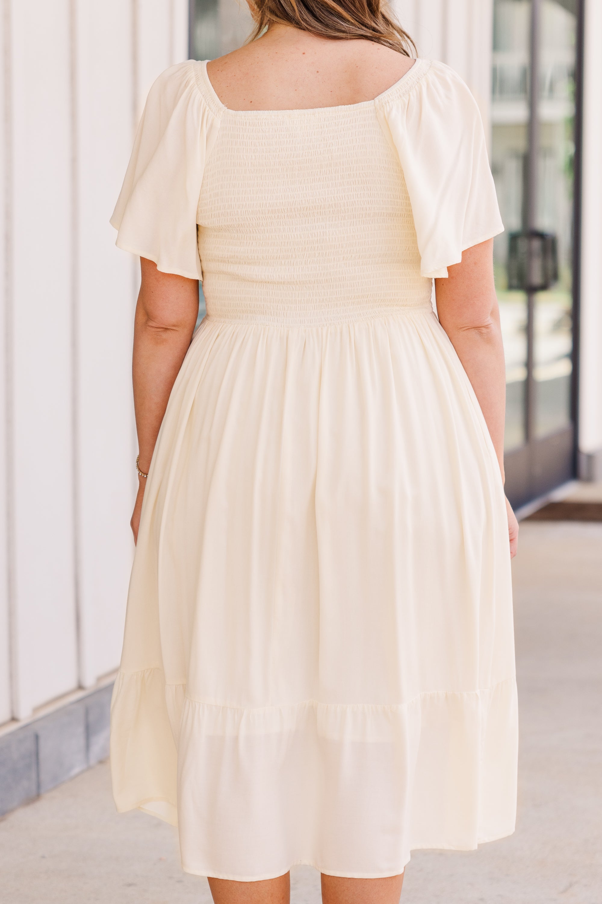  Can't Be Outdone Dress, Cream、mySite、justintrudeaud