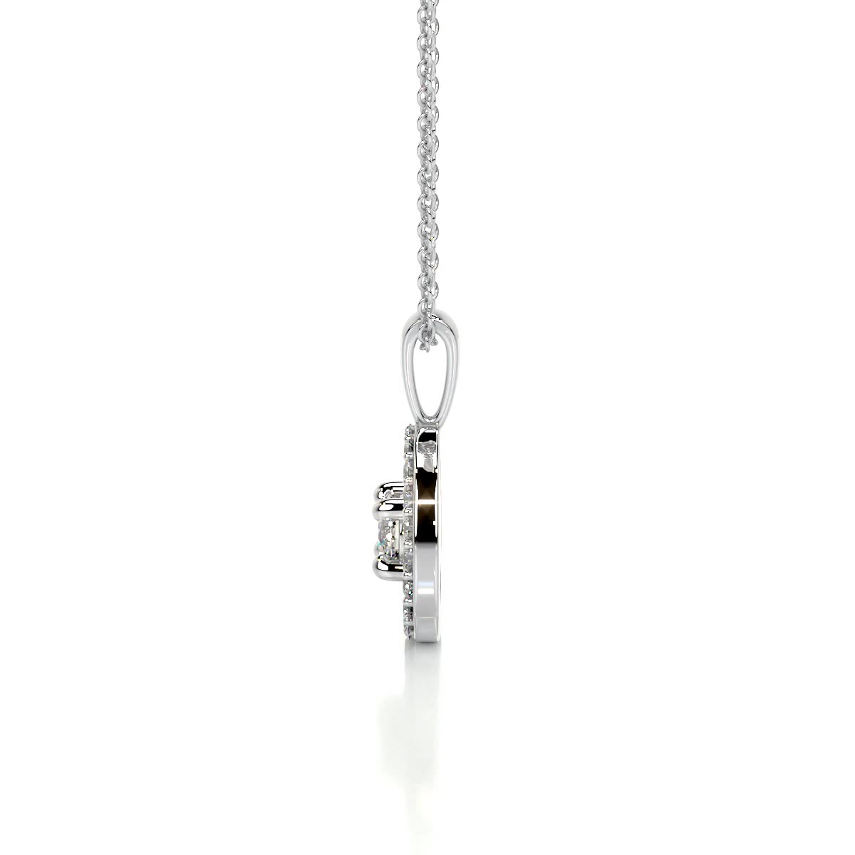 Aspen Diamond Pendant (0.6 Carat) -14K White Gold、mySite、hinf8tx79