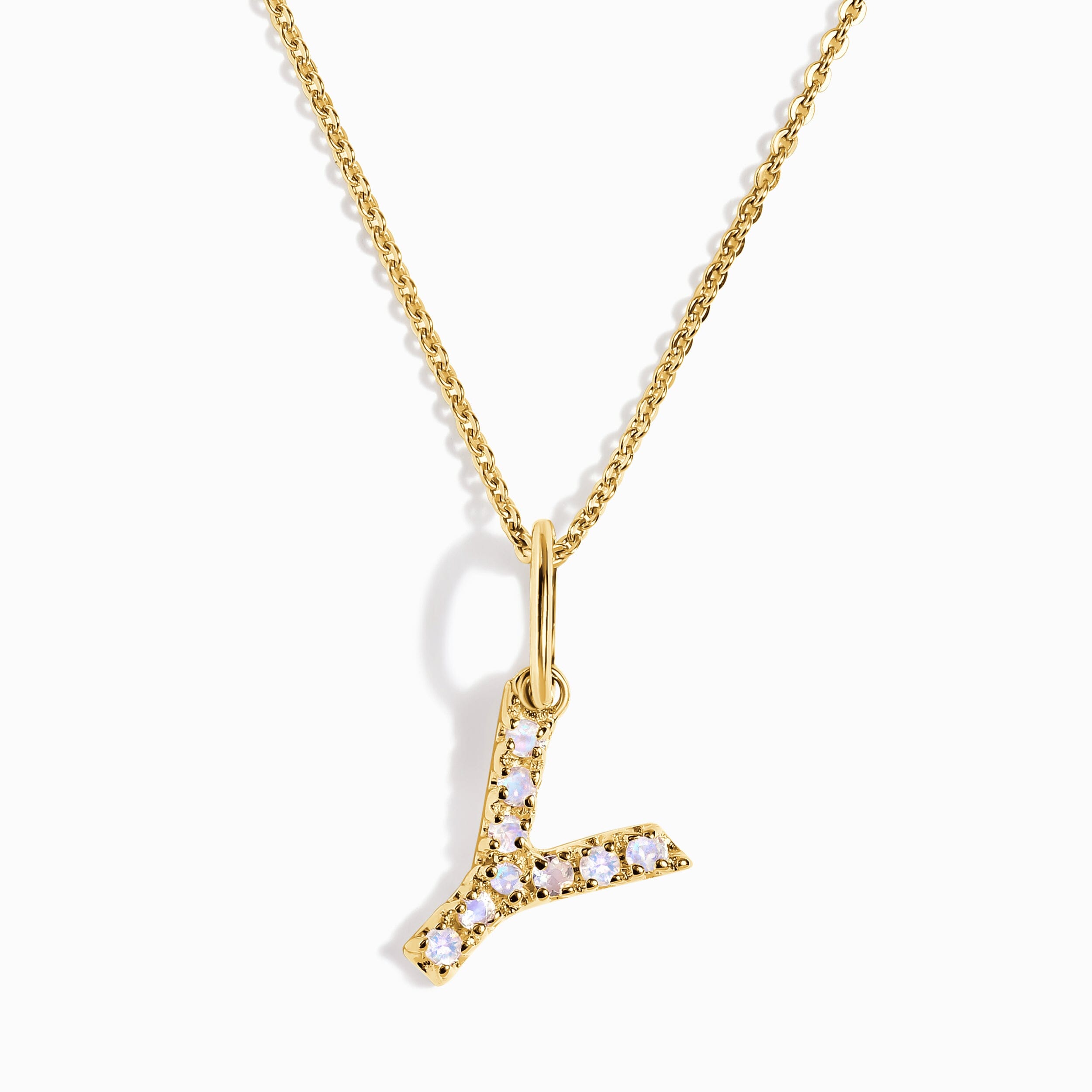 Moonstone Necklace - Alphabet、mySite、hinf8tx79