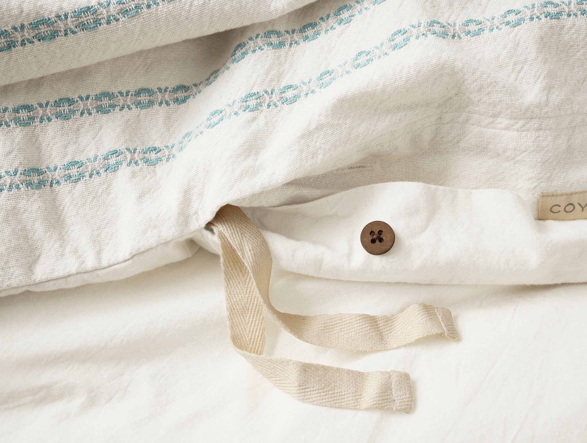  Rippled Stripe Organic Duvet Set、mySite、sugarbowlscore