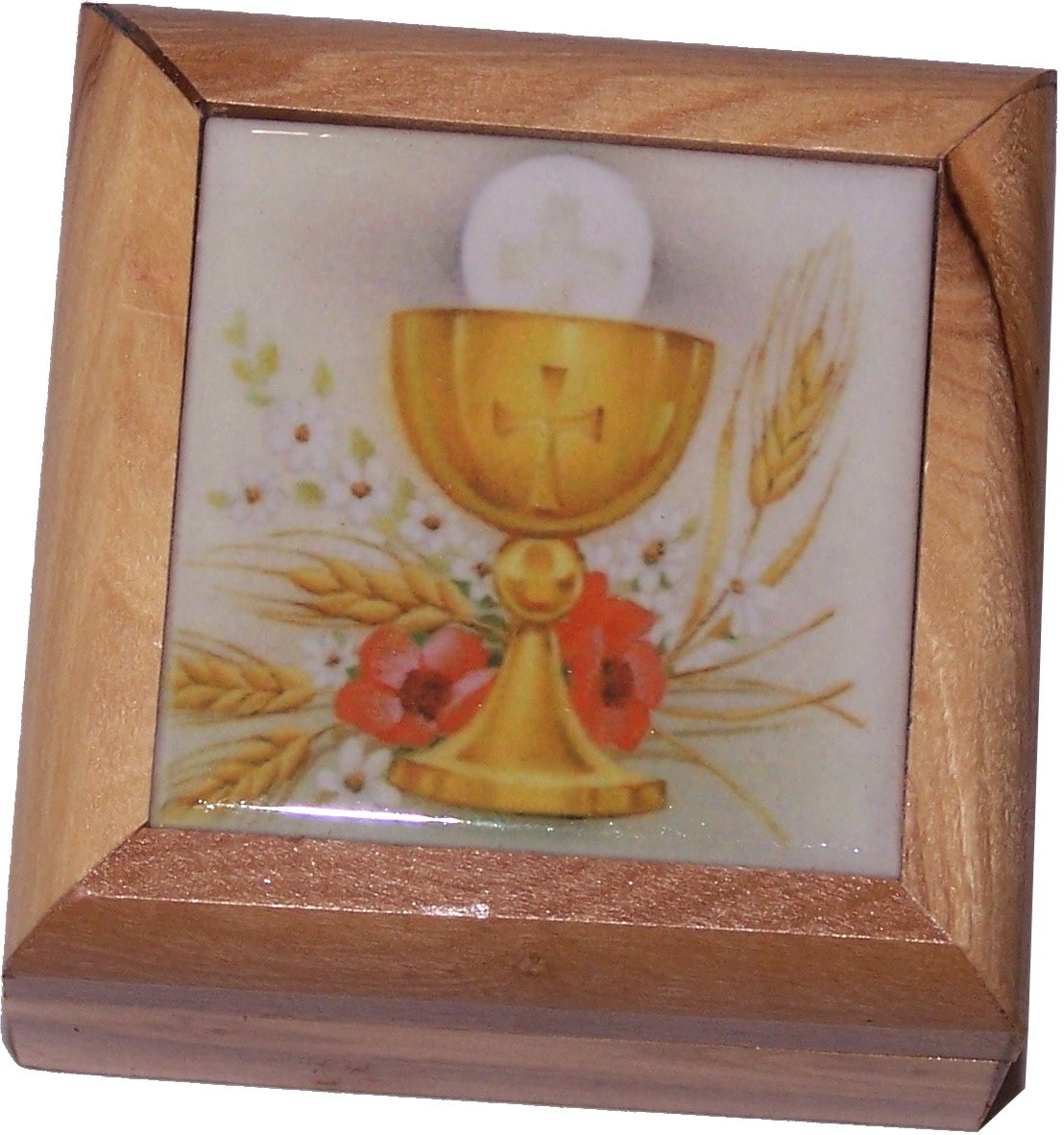 Holy Land Market First Communion Box - Rosary Box - Bethlehem Olive Wood、mySite、topwebapps
