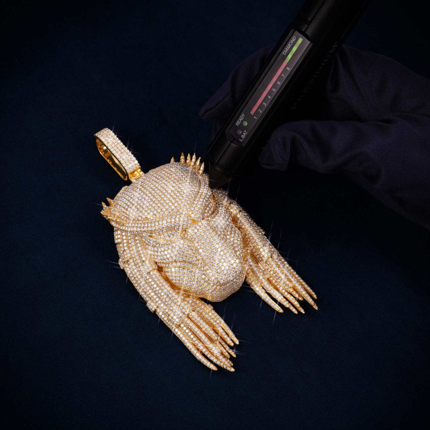 Moissanite Custom Predator Pendant 14K Gold、mySite、hinf8tx79