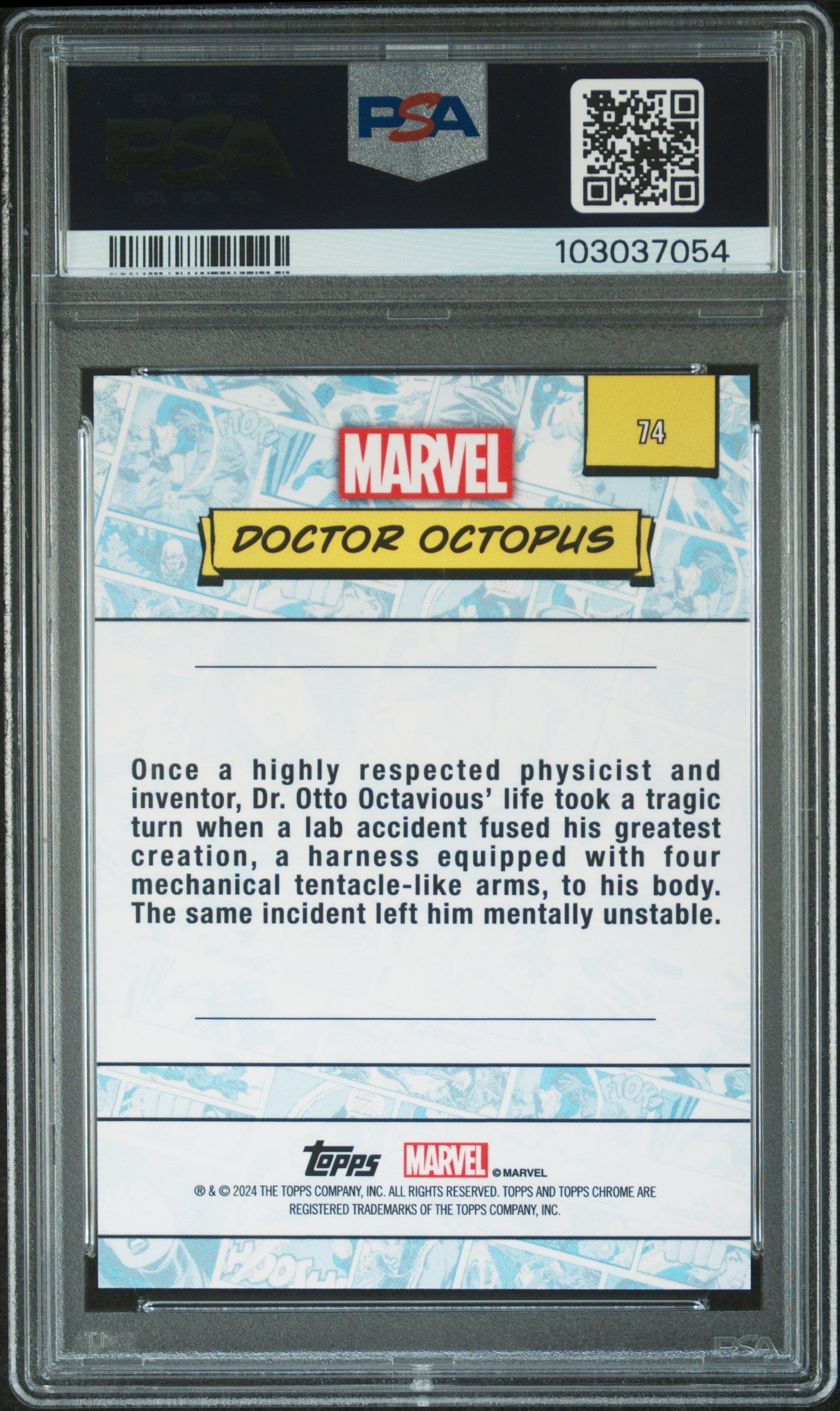 Doctor Octopus #74 Green Gamma Raywave 82/99 PSA 9 Topps Chrome Marvel 2024、mySite、waistdrama