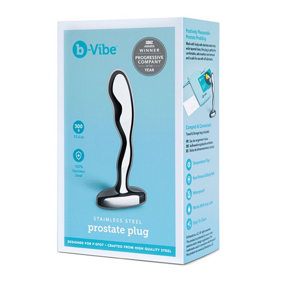 Stainless Steel Prostate Plug by B-Vibe、mySite、bottomscart