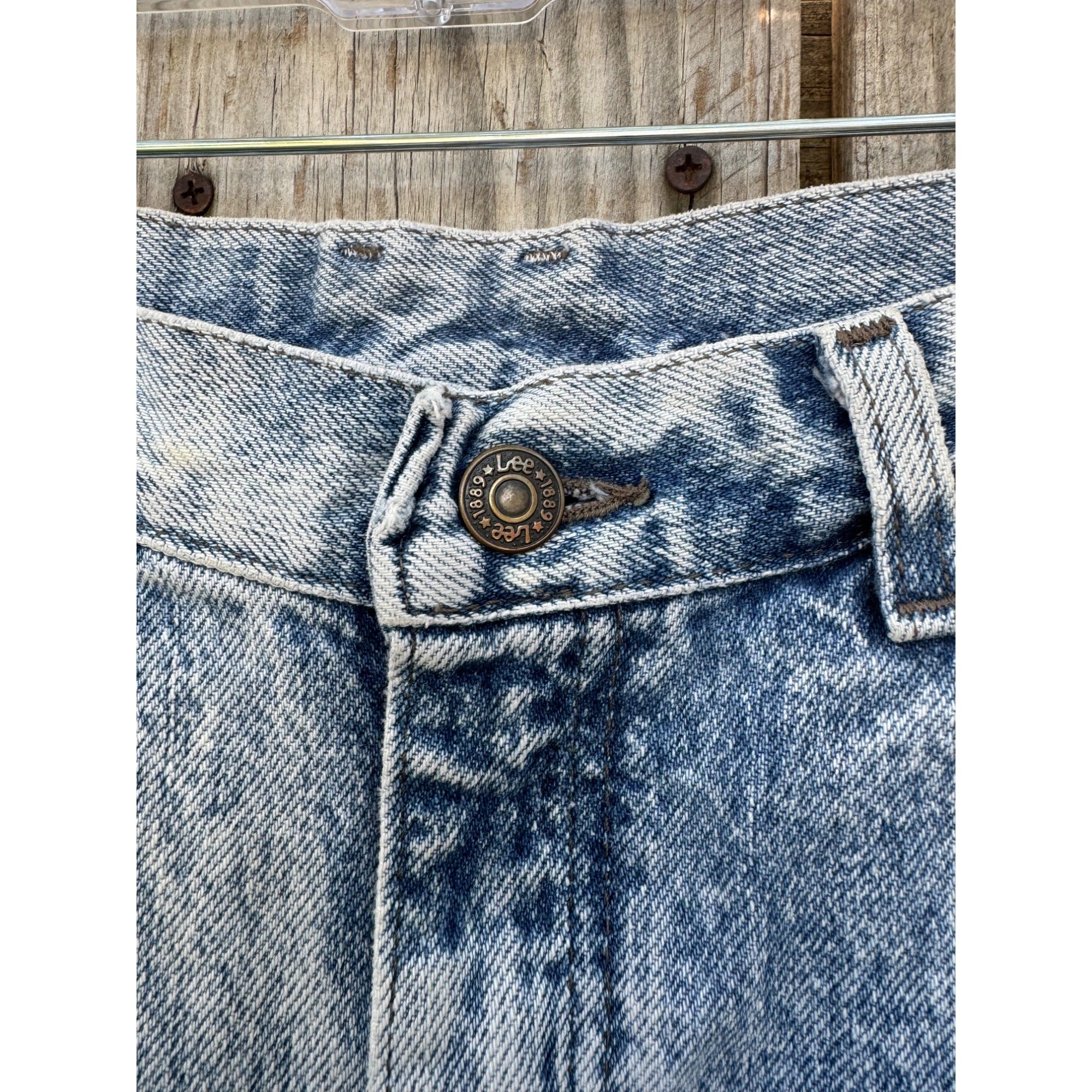 90's Lee Distressed Cut Off Raw Hem Denim Jean Shorts Size 29、mySite、garagedoors4me