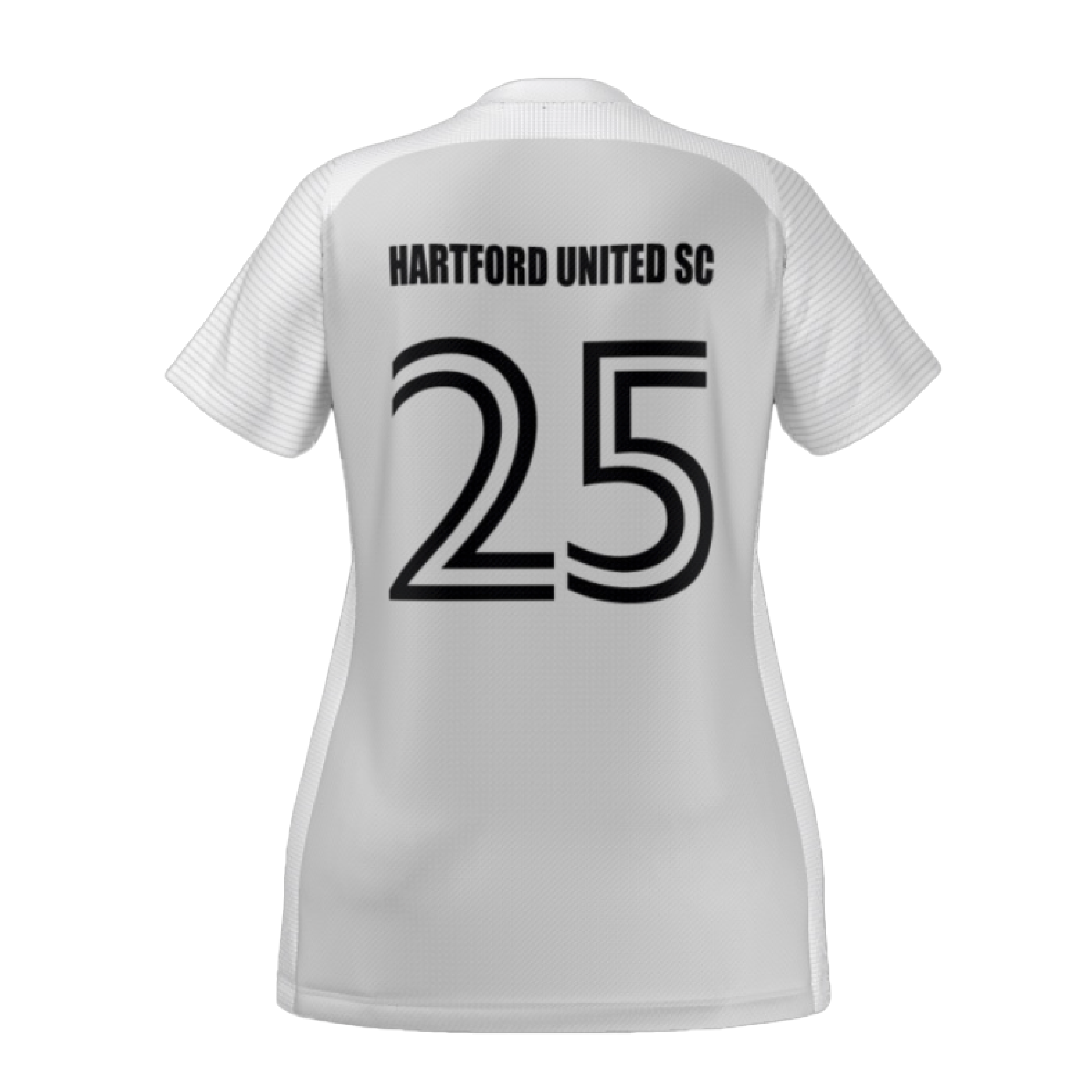 Teamatical Women's Custom Jersey Hartford United - White、mySite、noshort