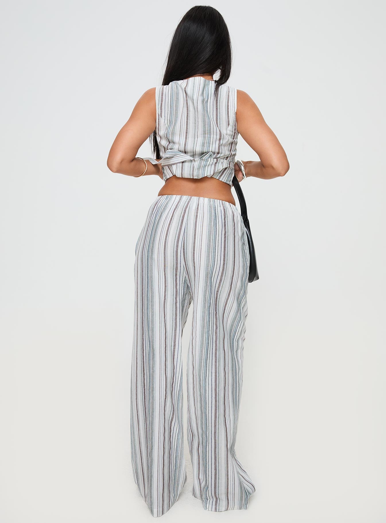 Flutters Pants White / Blue Stripe、mySite、solidvoid