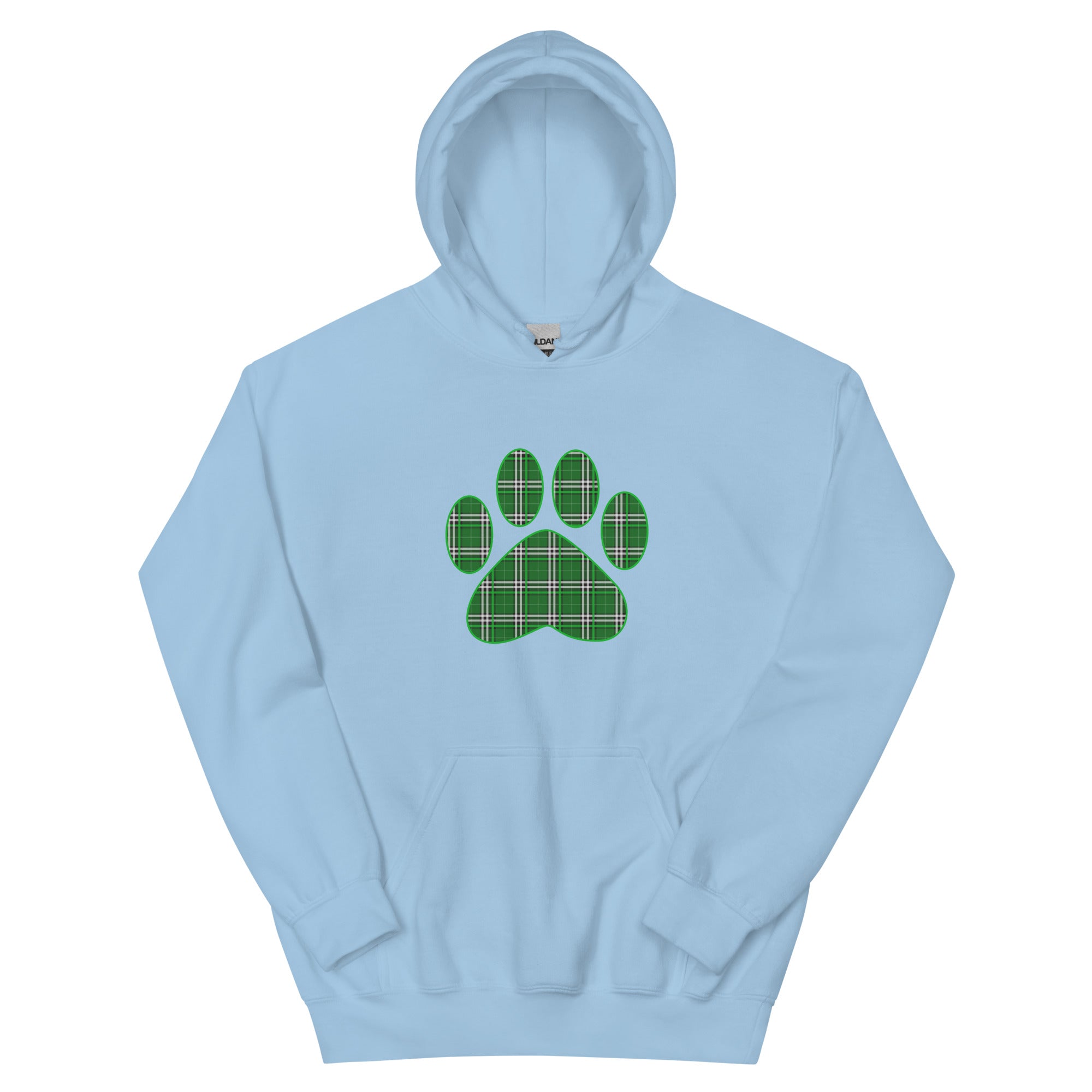 St. Patty's Paw Print Plaid Hoodie、mySite、camillekostekn