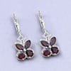 Gemstone Butterfly Earrings in Sterling Silver-Amethyst, Garnet, Peridot or Topaz、mySite、g9winljtr