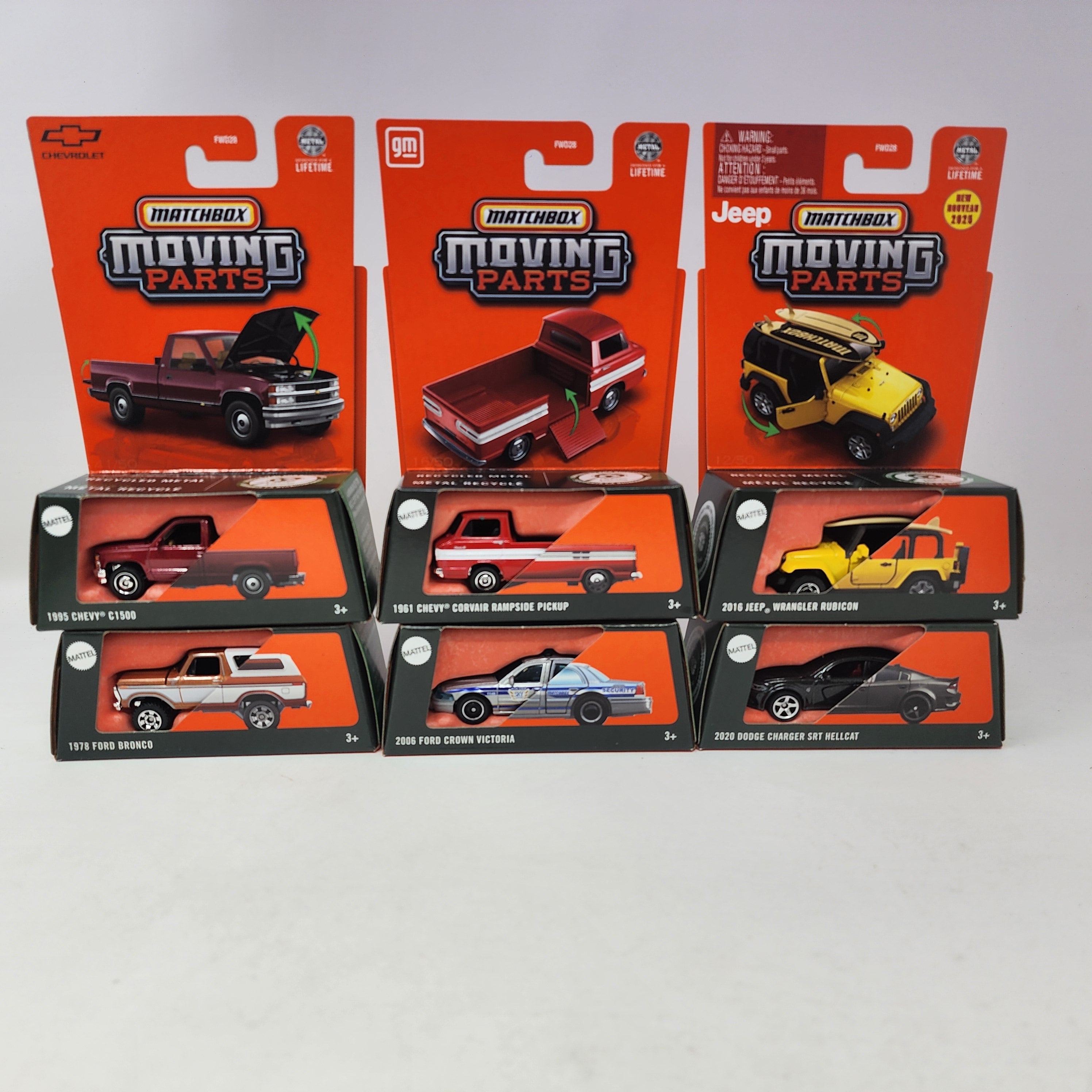 Moving Parts * Complete 6 Car Set Case C * 2025 Matchbox Moving Parts Case C、mySite、hgirdovlk