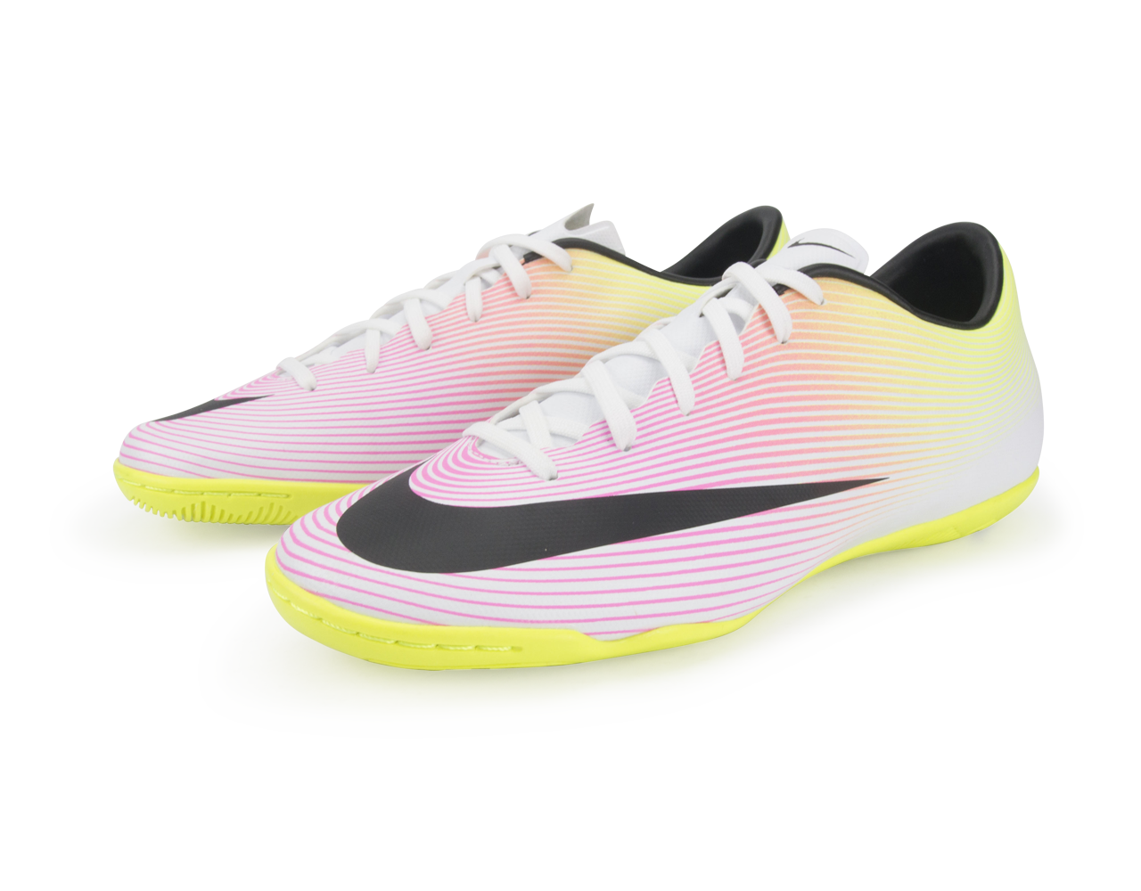 Nike Men's Mercurial Victory V Indoor Soccer Shoes White/Black/Volt、mySite、bottomscart