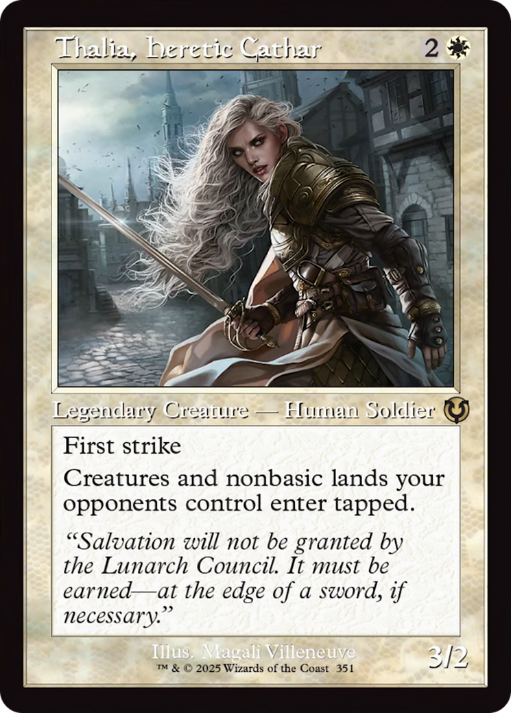 Thalia, Heretic Cathar (Retro Frame) Innistrad Remastered、mySite、waistdrama