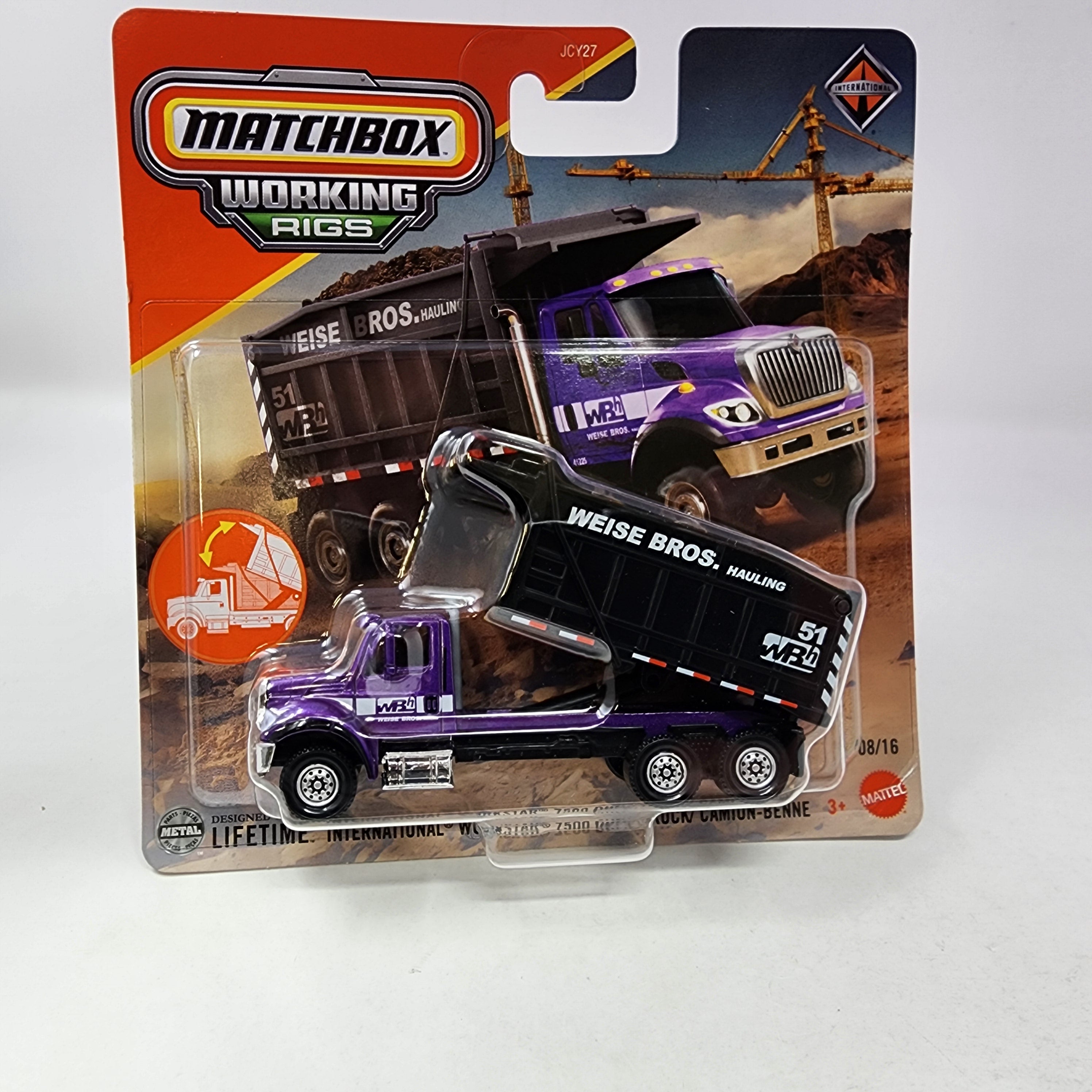 International Workstar 7500 Dump Truck #8/16 * Purple * 2025 Matchbox Working Rigs Case D、mySite、hgirdovlk