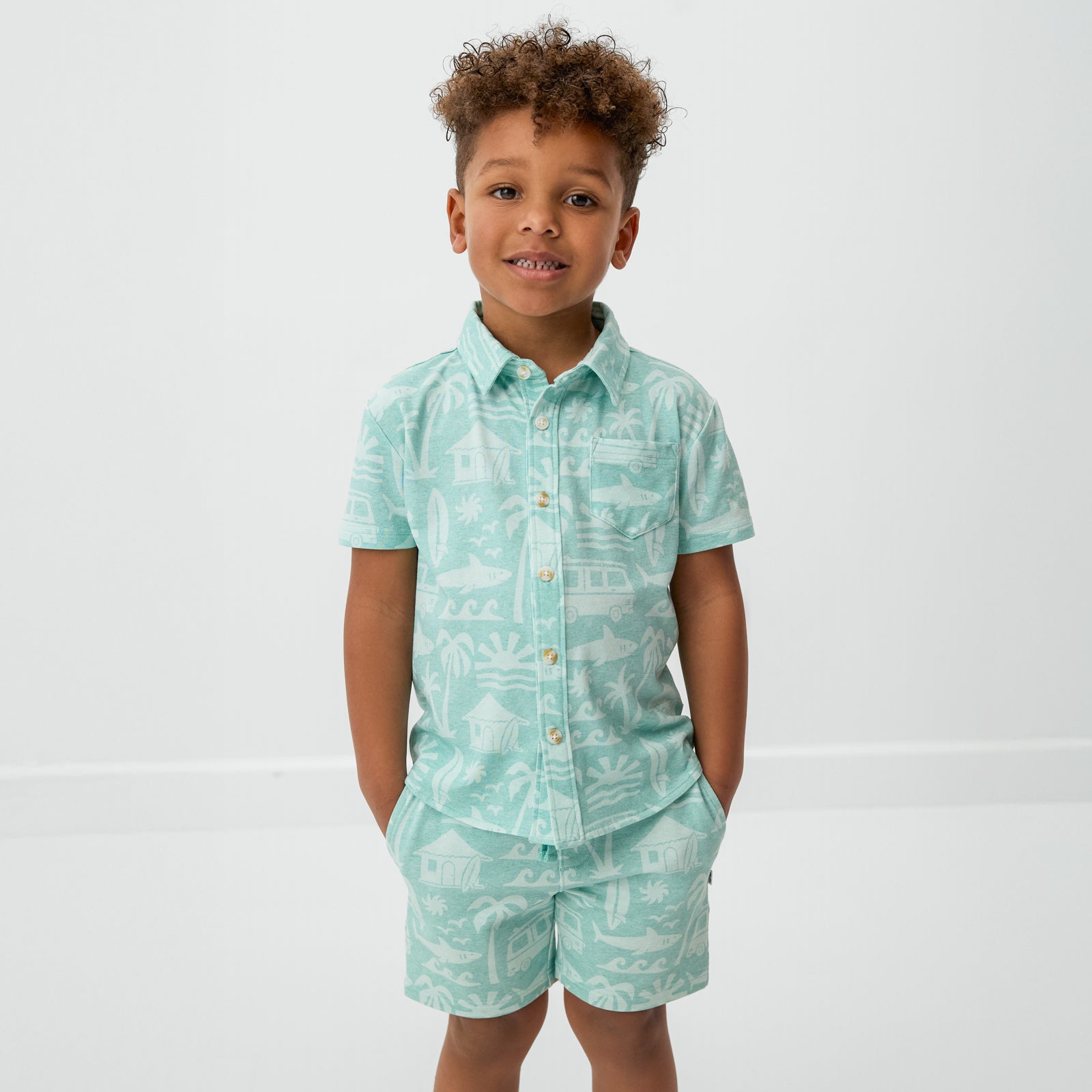  Mint Surf Shack Button Down Polo、mySite、layawaytickets