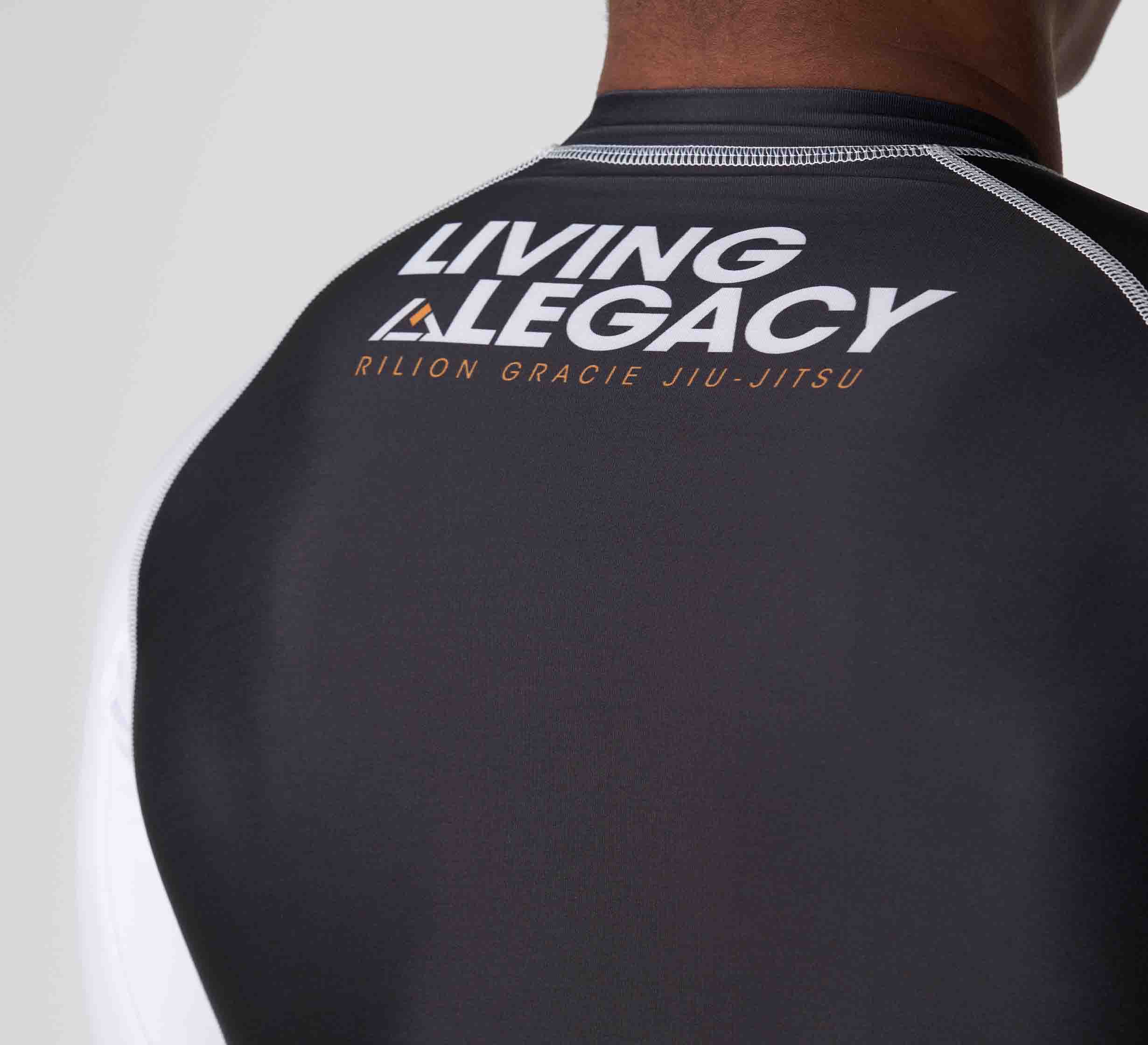 Rilion Gracie Ranked Short Sleeve Rashguard White、mySite、gigharbornorthrealestate