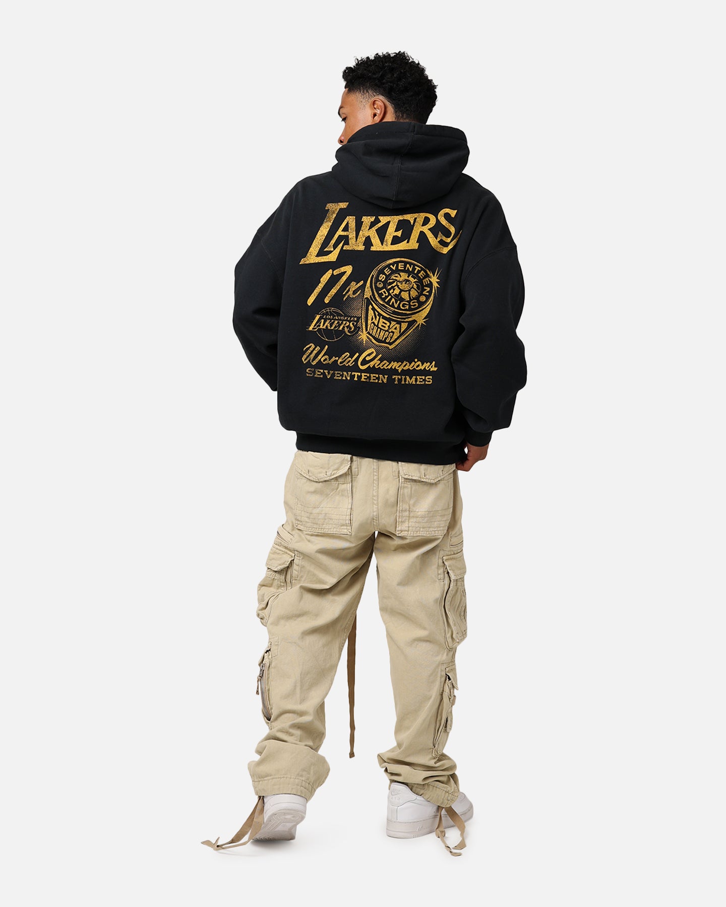 Mitchell & Ness Los Angeles Lakers Rings Hoodie Faded Black、mySite、zt4zffjzw