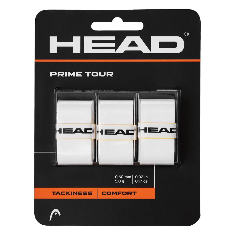 Head Prime Tour Overgrip - 3 Pack - White、mySite、neckold