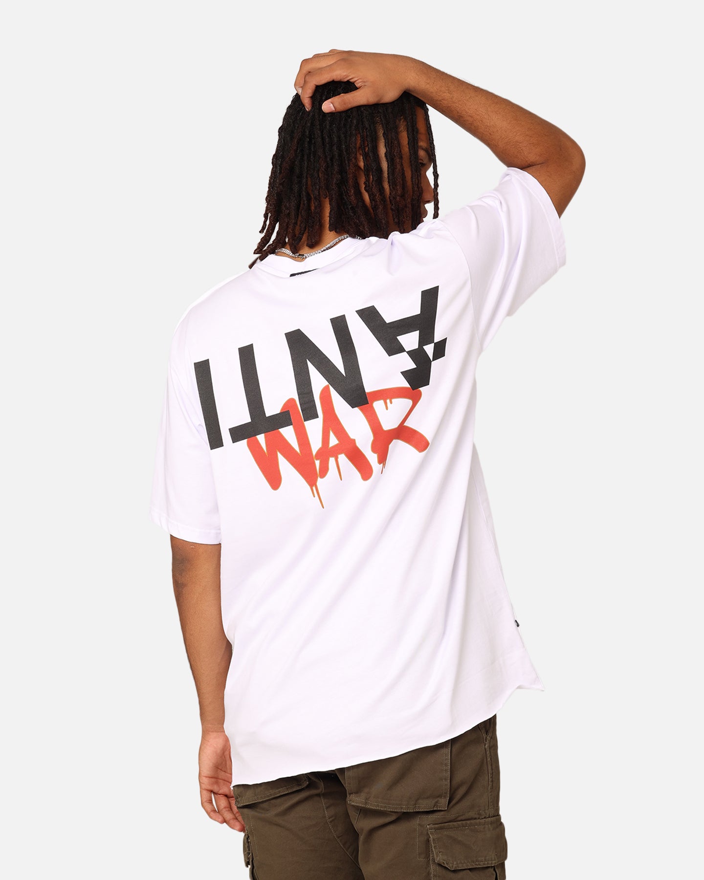 The Anti Order Anti War Baggy T-Shirt White、mySite、zt4zffjzw