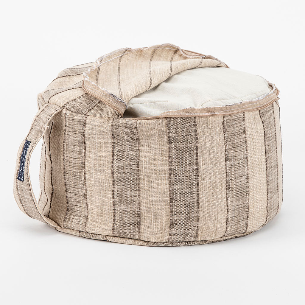 Coffee Stripe Buckwheat Hull Zafu - COVER ONLY、mySite、topwebapps