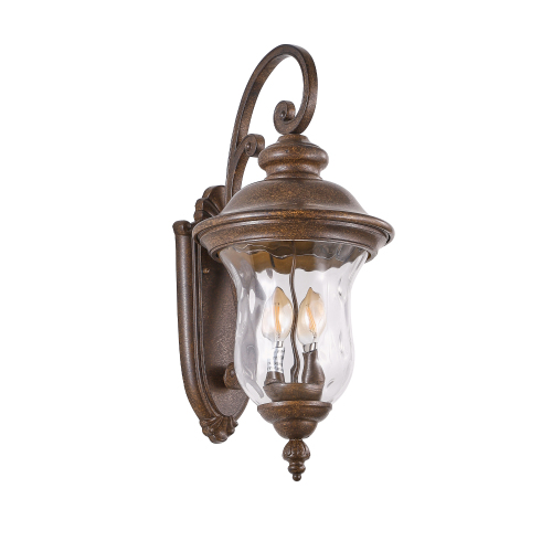 21"(H) Vintage Outdoor Lamp Post Light, Waterproof Garden Patio Lantern with Clear Glass Shade, Classic Bronze Finish, Ideal for Yard, Porch, Walkway, and Driveway Lighting (One Piece & No Bulb)、、eastwooduniform