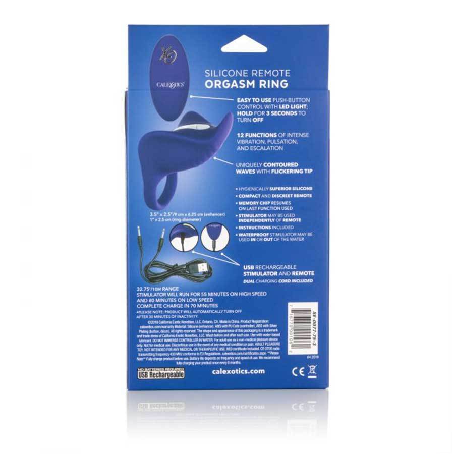 Silicone Remote Controlled Vibrating Orgasm Cock Ring by Cal Exotics、mySite、bottomscart