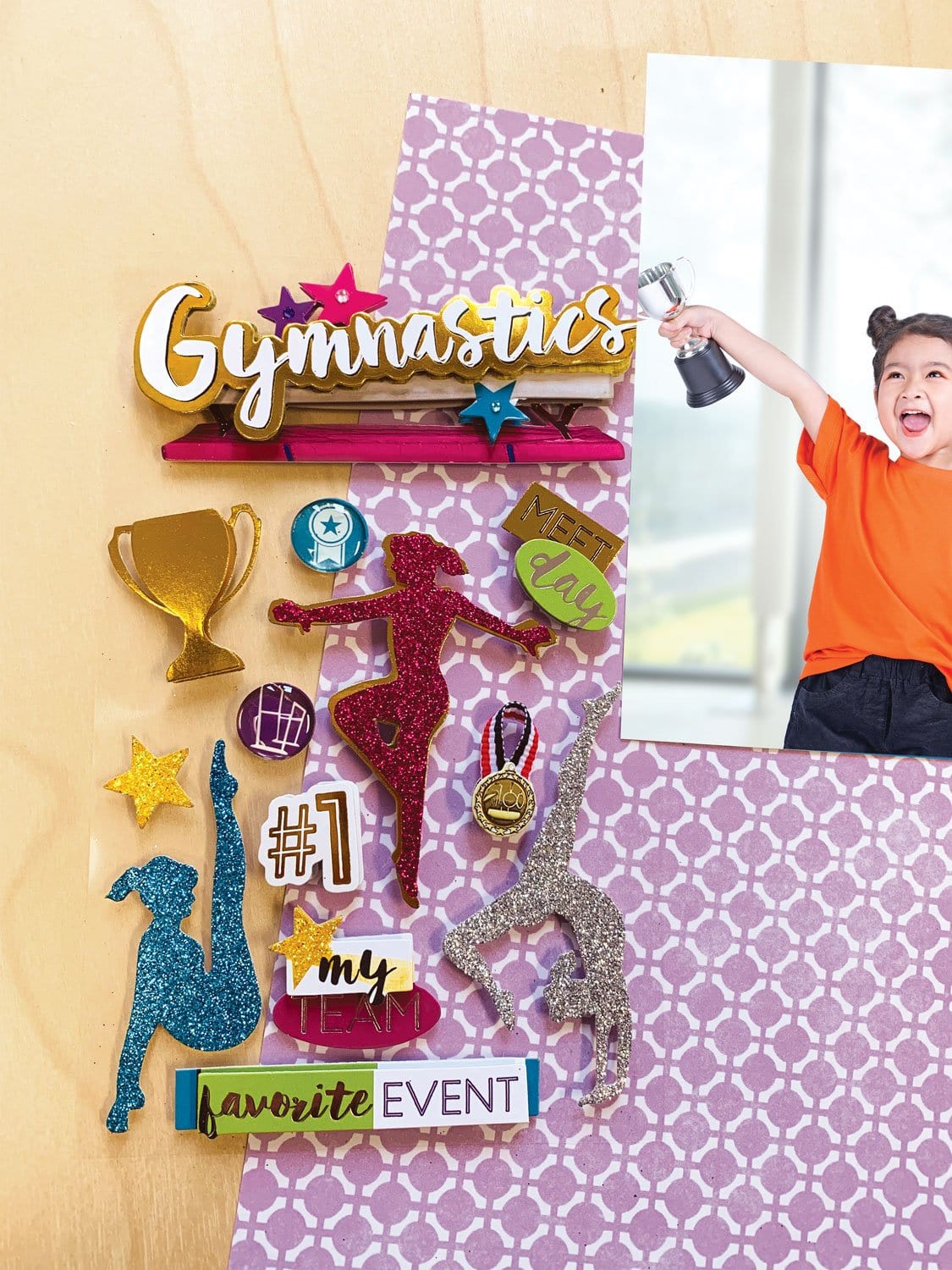  Scrapbook Stickers - 3D Gymnastics II、mySite、ghnorth