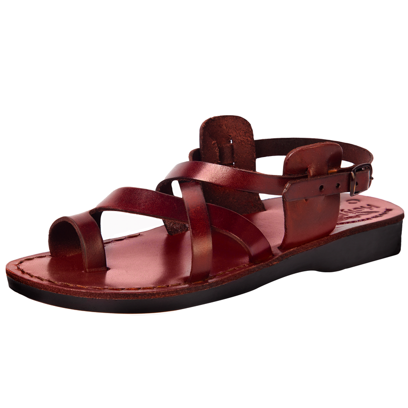 Holy Land Market Men/Women Biblical Jesus Leather Sandals/Slides From Jerusalem (Jesus - Style I)、mySite、topwebapps