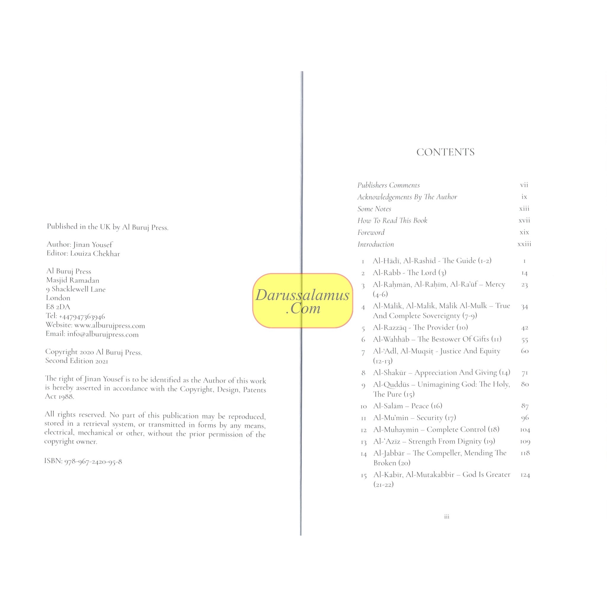 Reflecting on the Names of Allah By Jinan Yousef、mySite、topwebapps