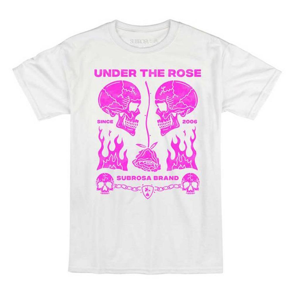  Subrosa Rose Malone T-shirt - White、mySite、merchandisen