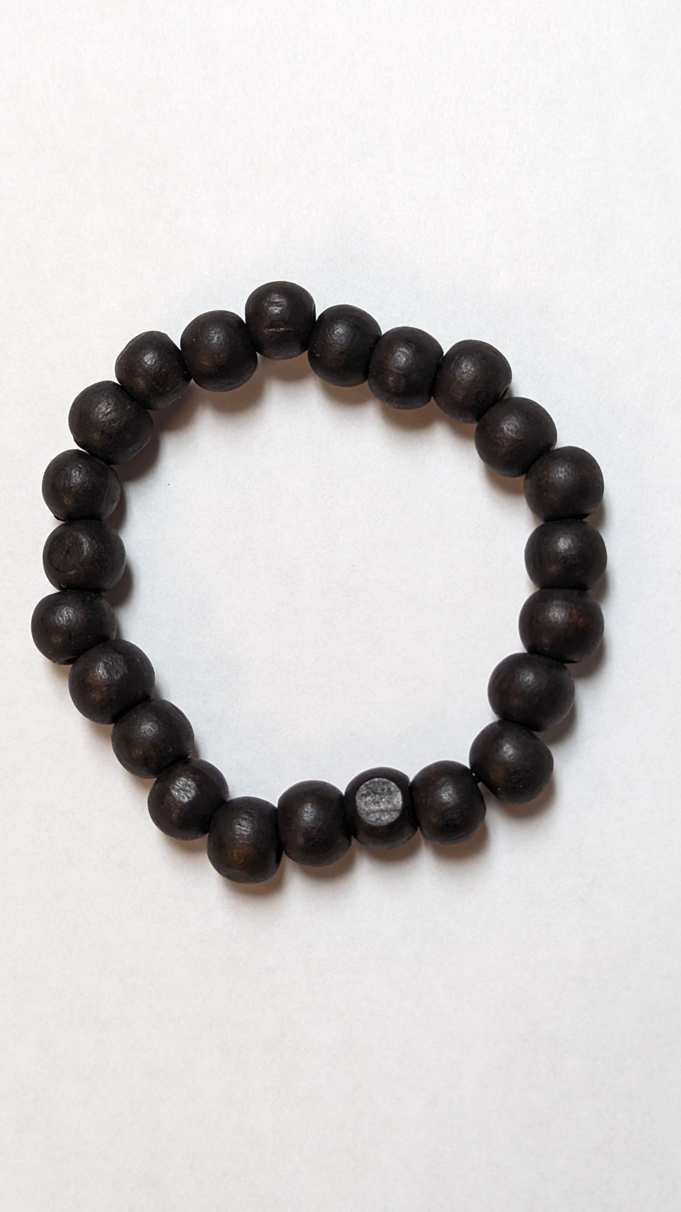 Nedoow African Elastic Black Wooden Bead Bracelet-DPJBWB41、mySite、solidvoid