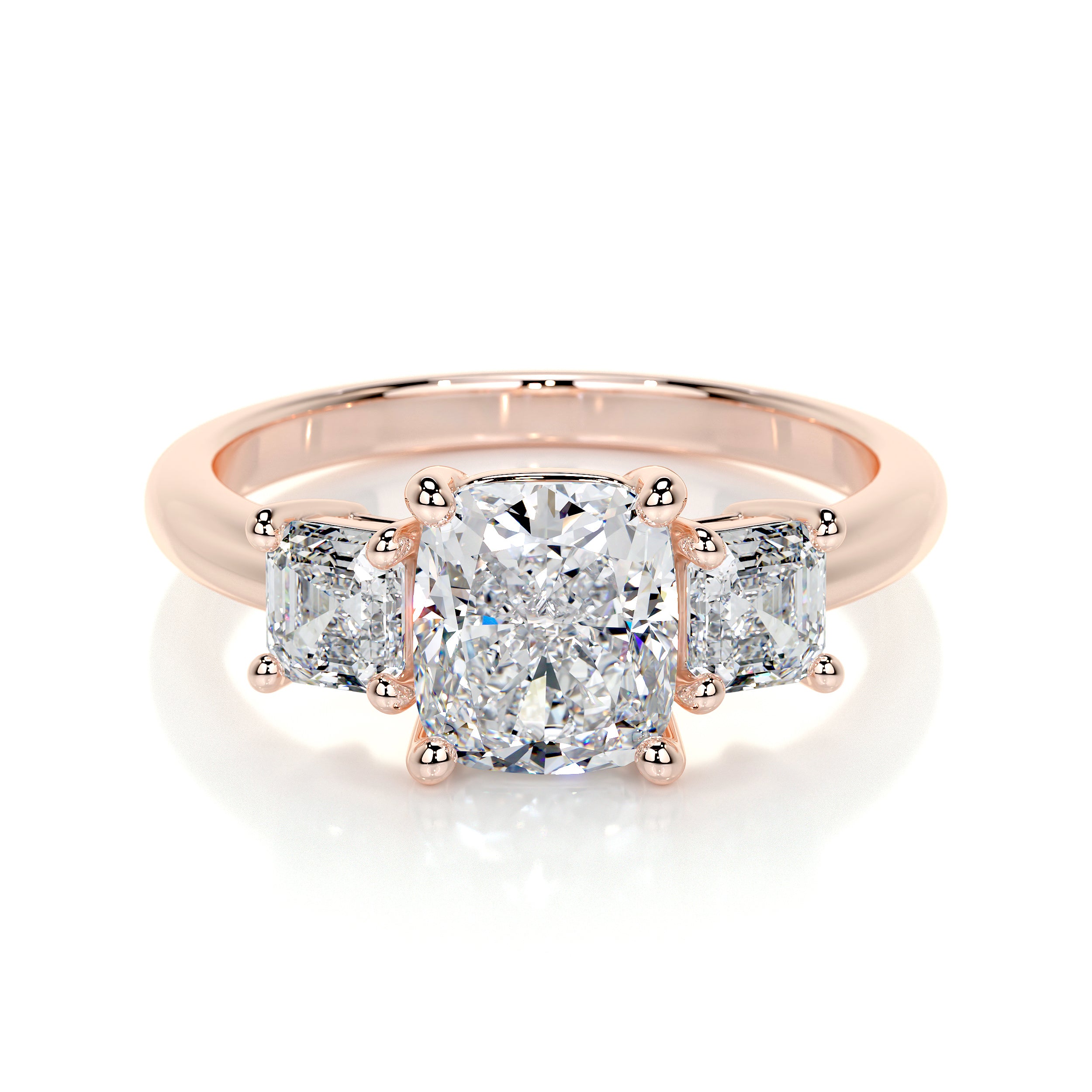 Amanda Lab Grown Diamond Ring -14K Rose Gold、mySite、hinf8tx79