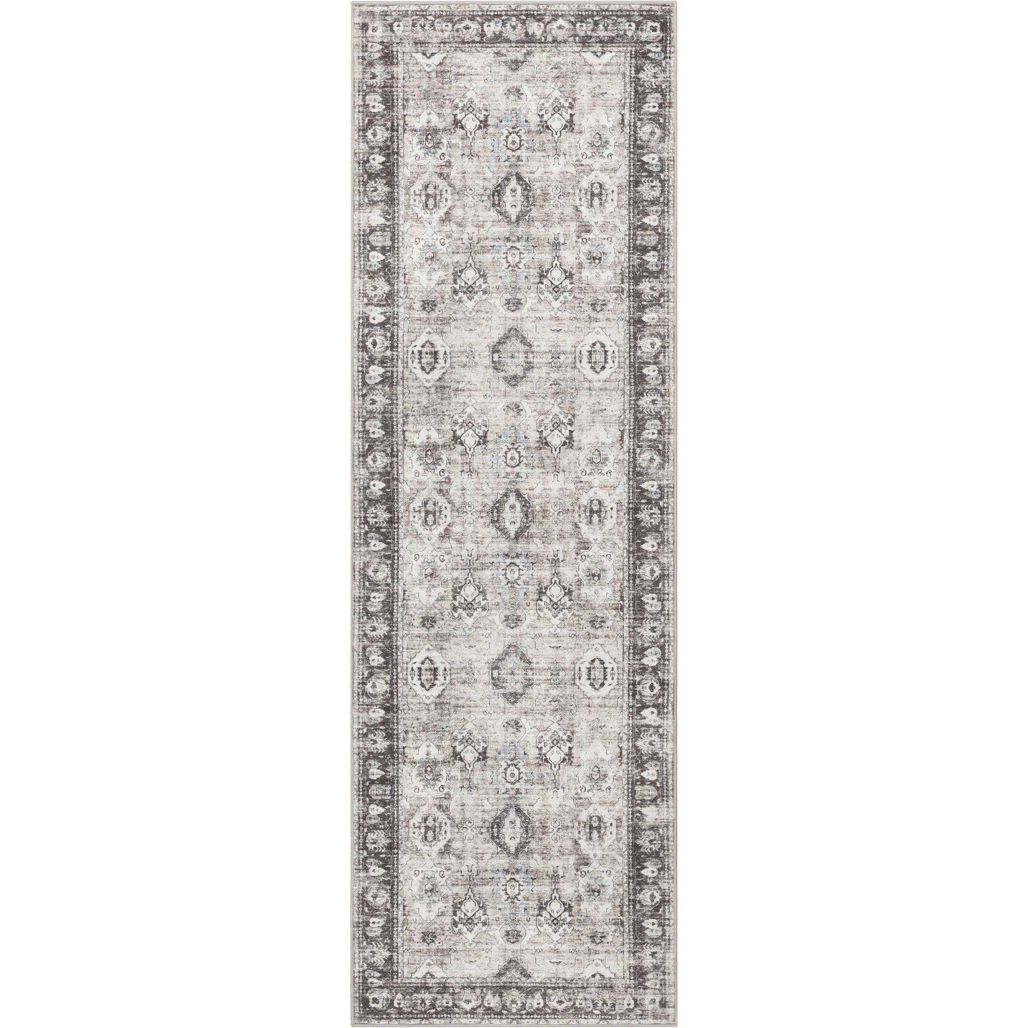 Elle Basics Intrigue Easy-Clean Washable Rug - Durable, Non-Slip, Low-Profile Design for Home Comfort、mySite、gigharbornorthrealestate
