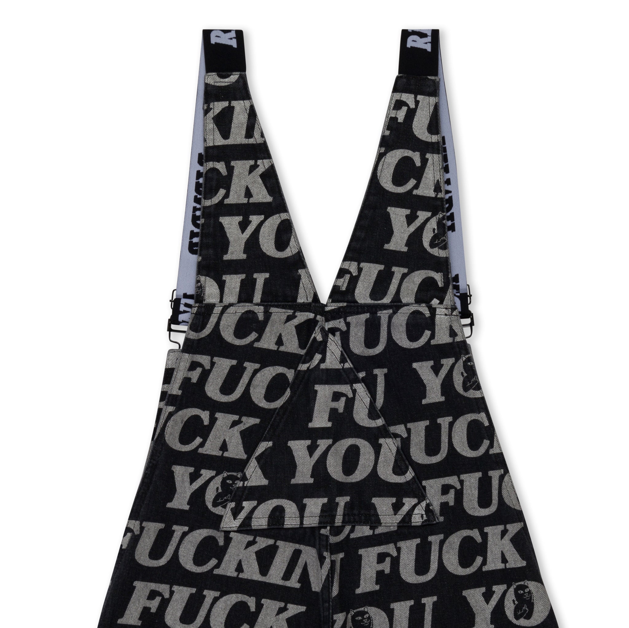  Fuckin Fuck Denim Overalls (Black)、mySite、merchandisen
