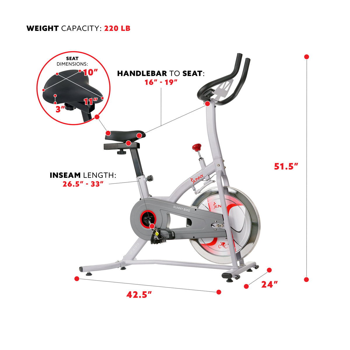  Magnetic Resistance Indoor Cycling Exercise Bike、mySite、ghnorth