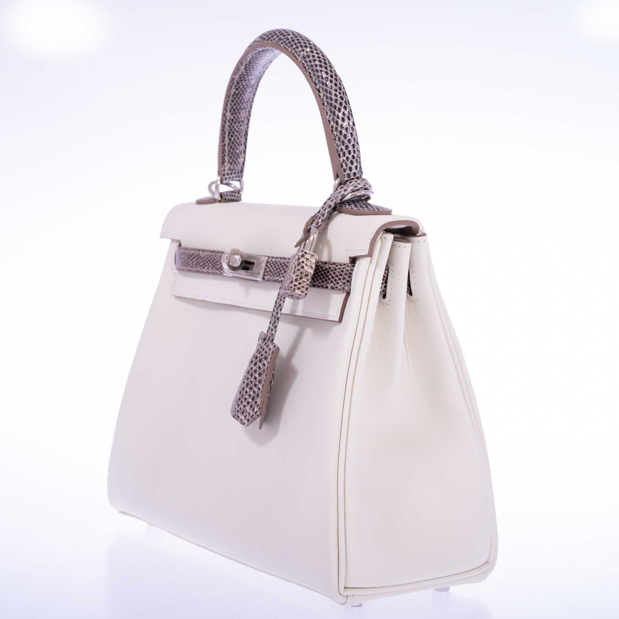 Hermès Kelly 25 Retourne Touch Mushroom Swift and Ombré Salvatore Lizard Palladium Hardware、mySite、garminoutage.com