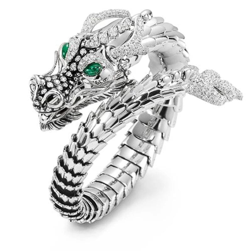Dragon Ring Adjustable Silver Plated Fashion Ring、mySite、g9winljtr