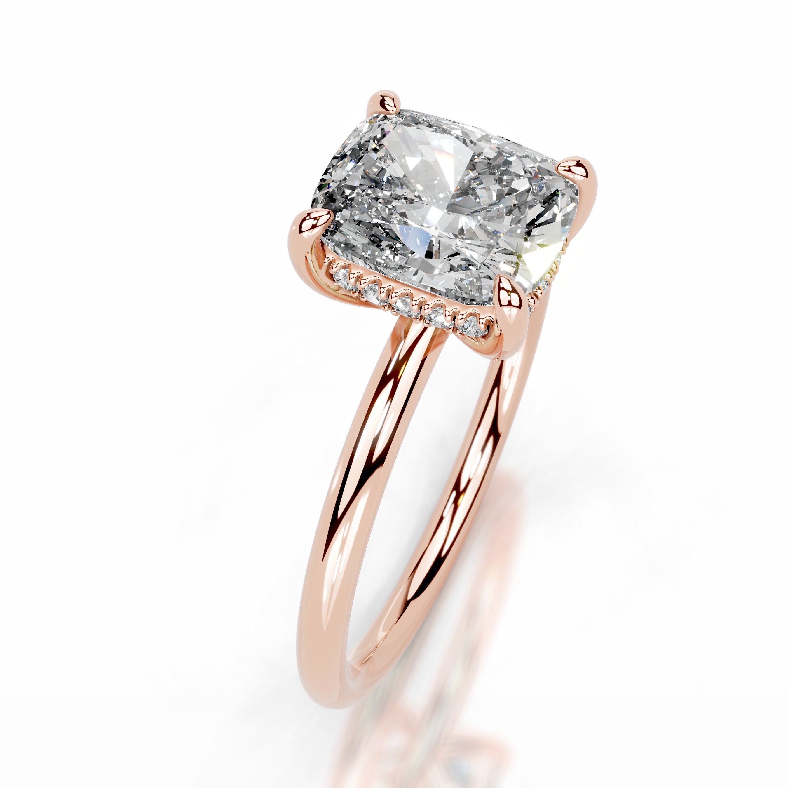 Willow Lab Grown Diamond Ring - 14K Rose Gold、mySite、hinf8tx79