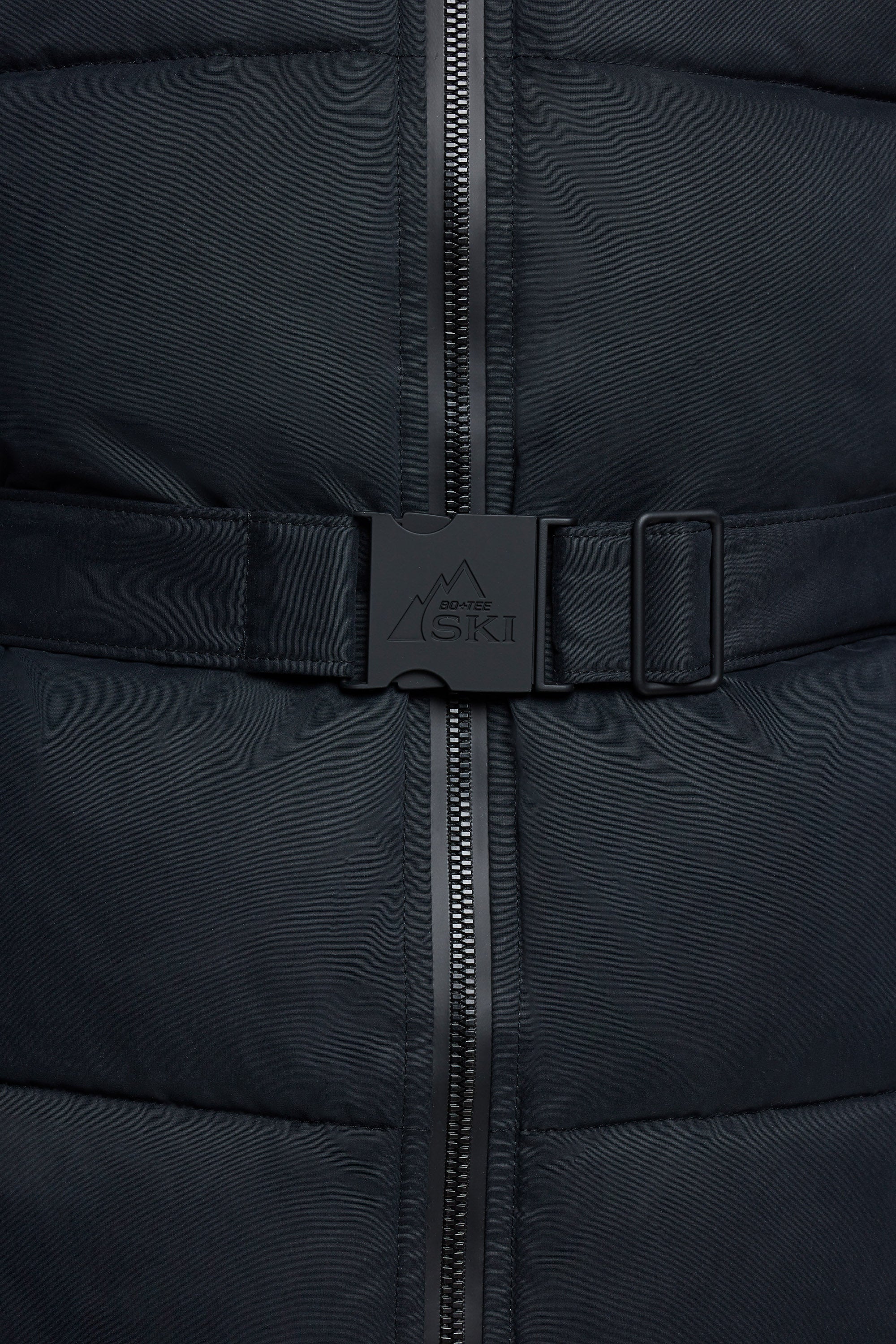 Ski Jacket with Detachable Sleeves in Black、mySite、solidvoid