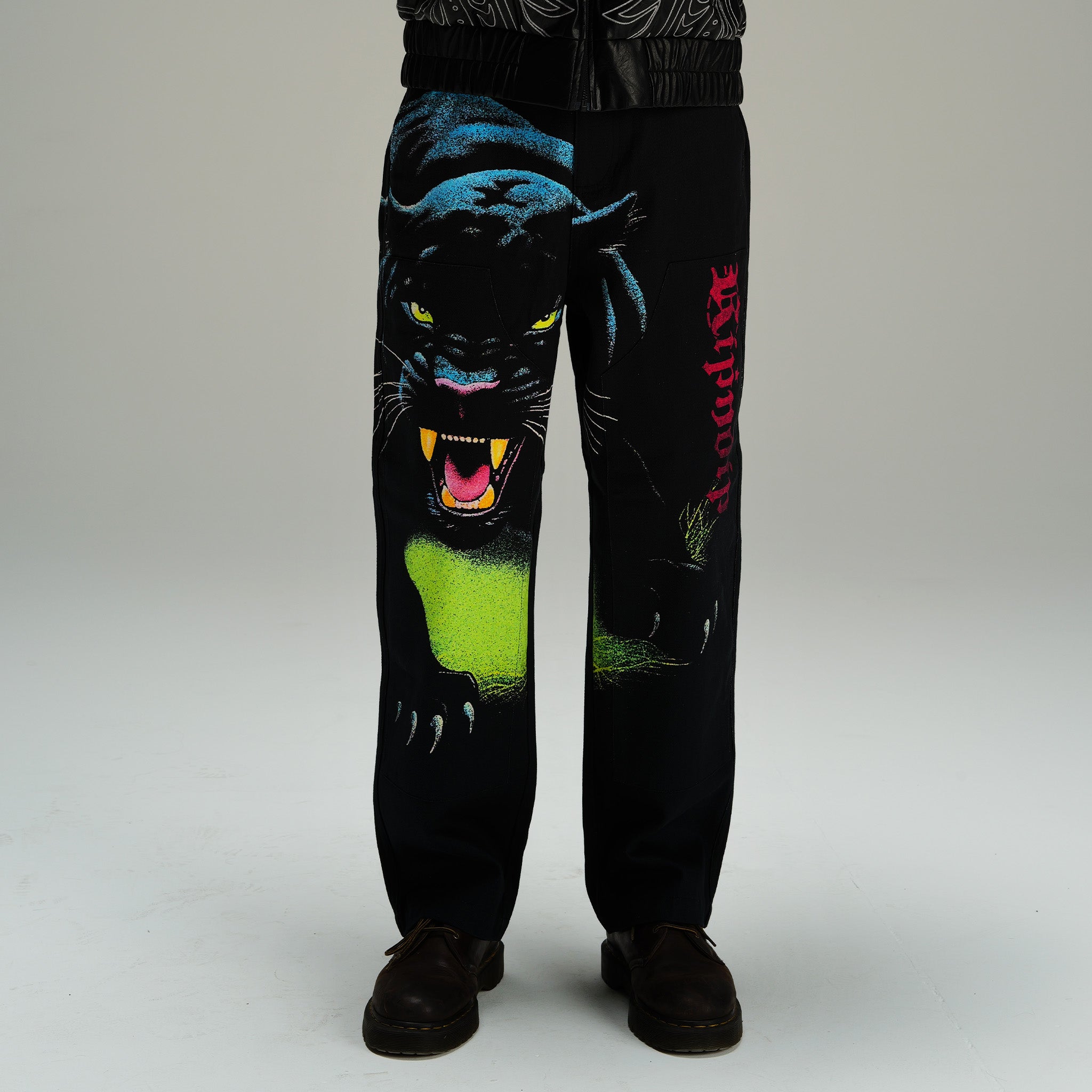  Fein Double Knee Pants (Black)、mySite、merchandisen