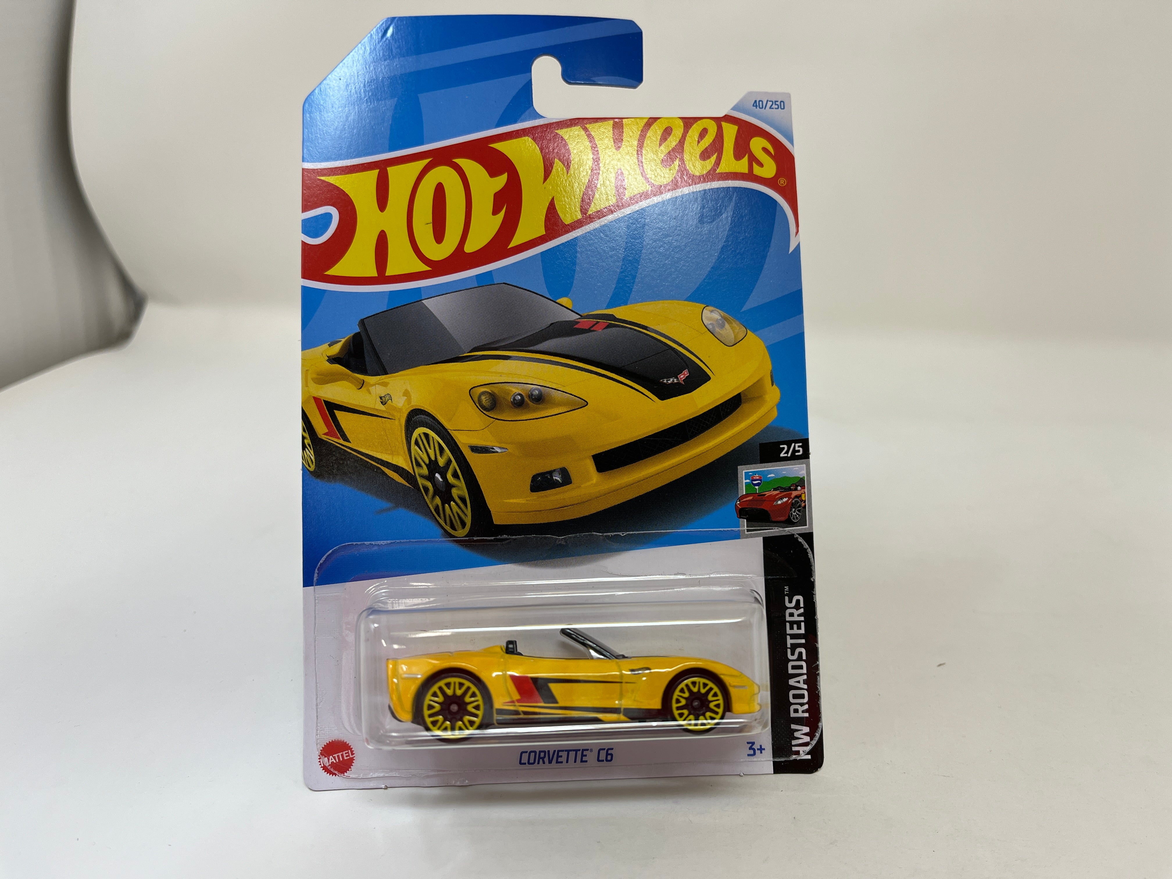 Corvette C6 #40 * Yellow * 2024 Hot Wheels Case H、mySite、hgirdovlk